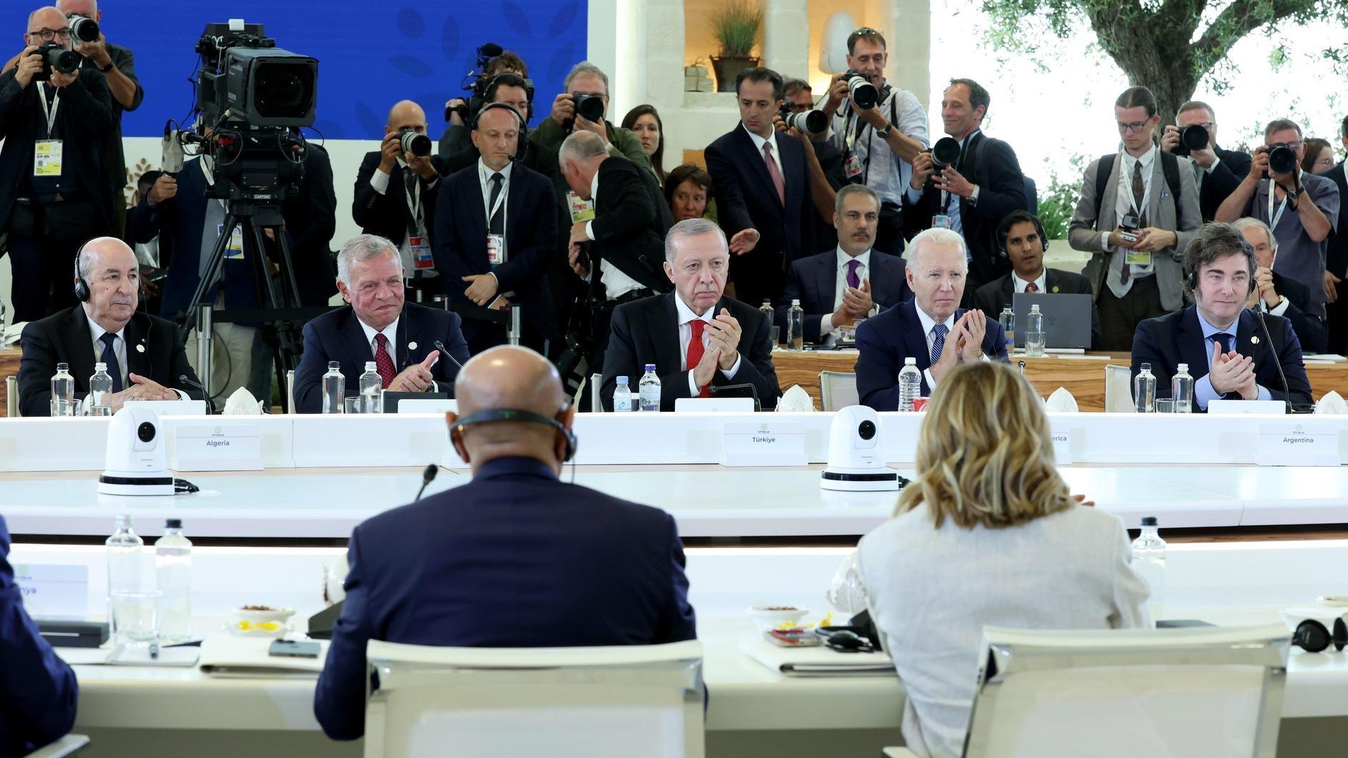 Erdoğan attends G7 summit to highlight Gaza crisis
