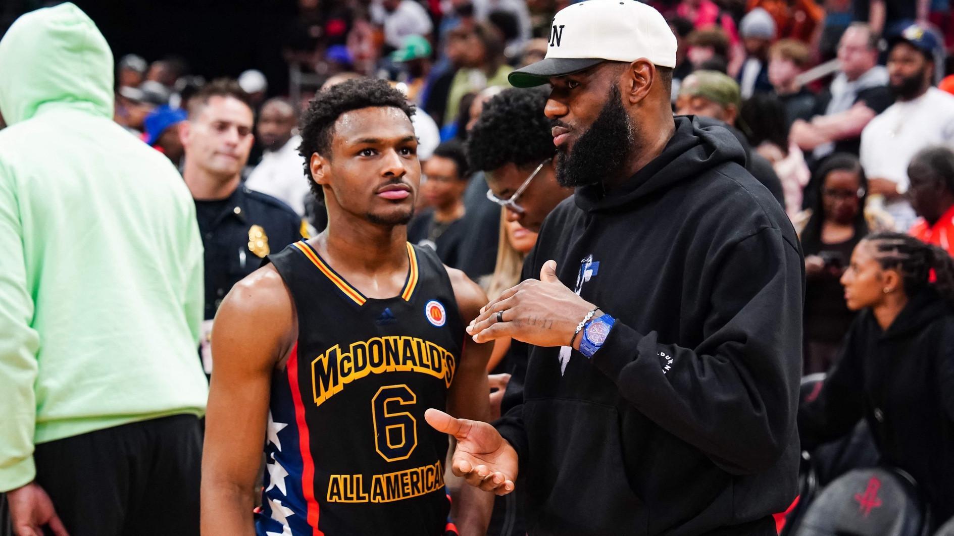 Bronny James, LeBrons teen son, picked by Lakers in NBA Draft