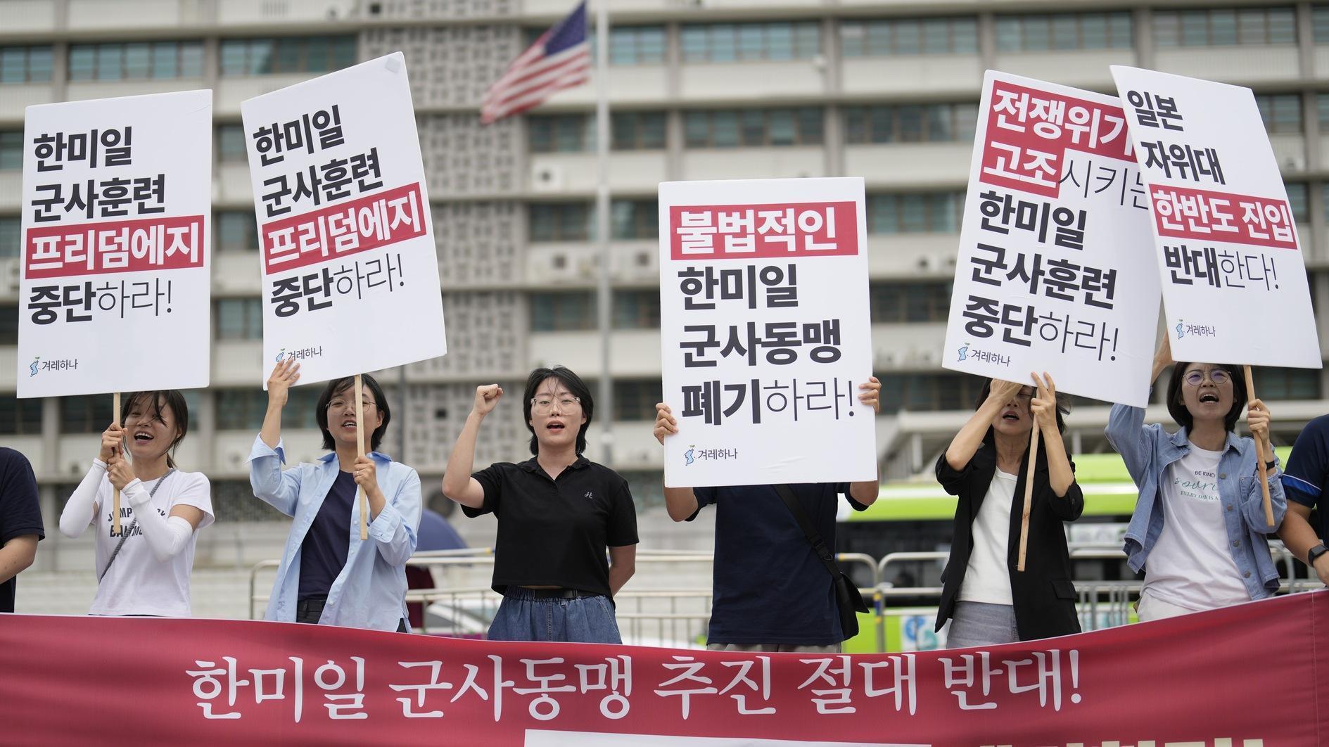 N. Korea condemns drills by US, Japan, S. Korea as Asian NATO