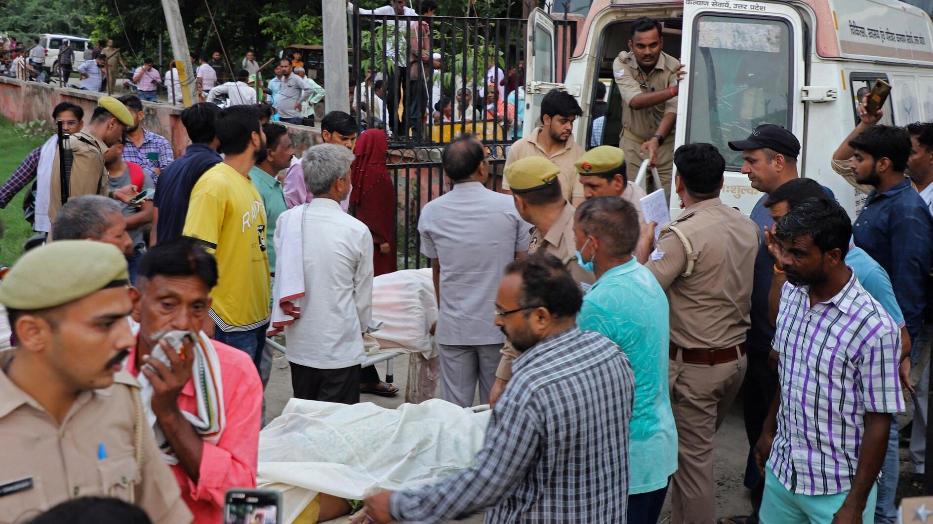 Terror, chaos as India stampede kills 121