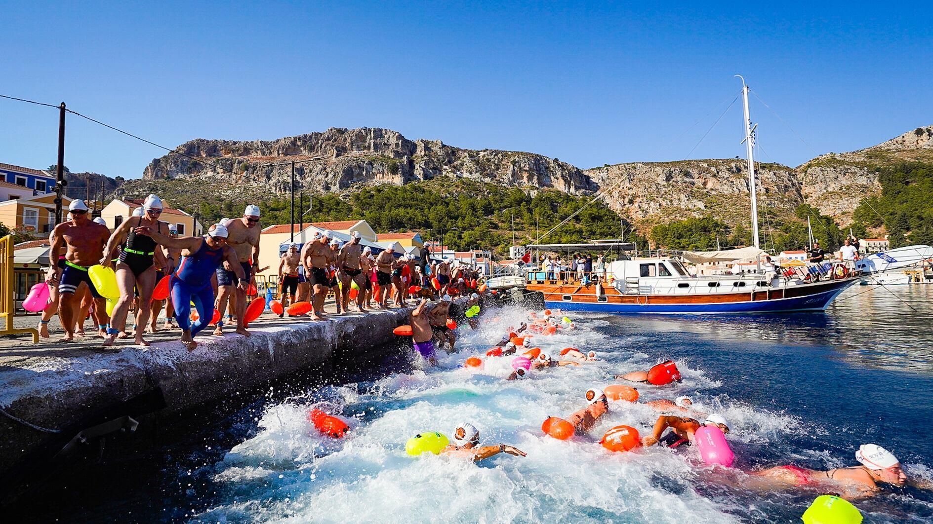 175 swimmers compete in Meis-Kaş friendly race