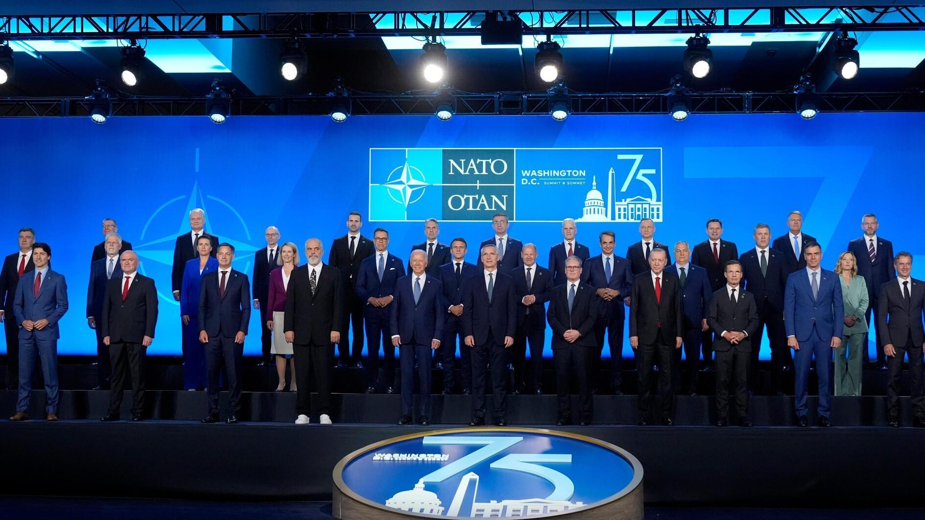 NATO leaders vow to stand by Ukraine as doubts hang over Biden