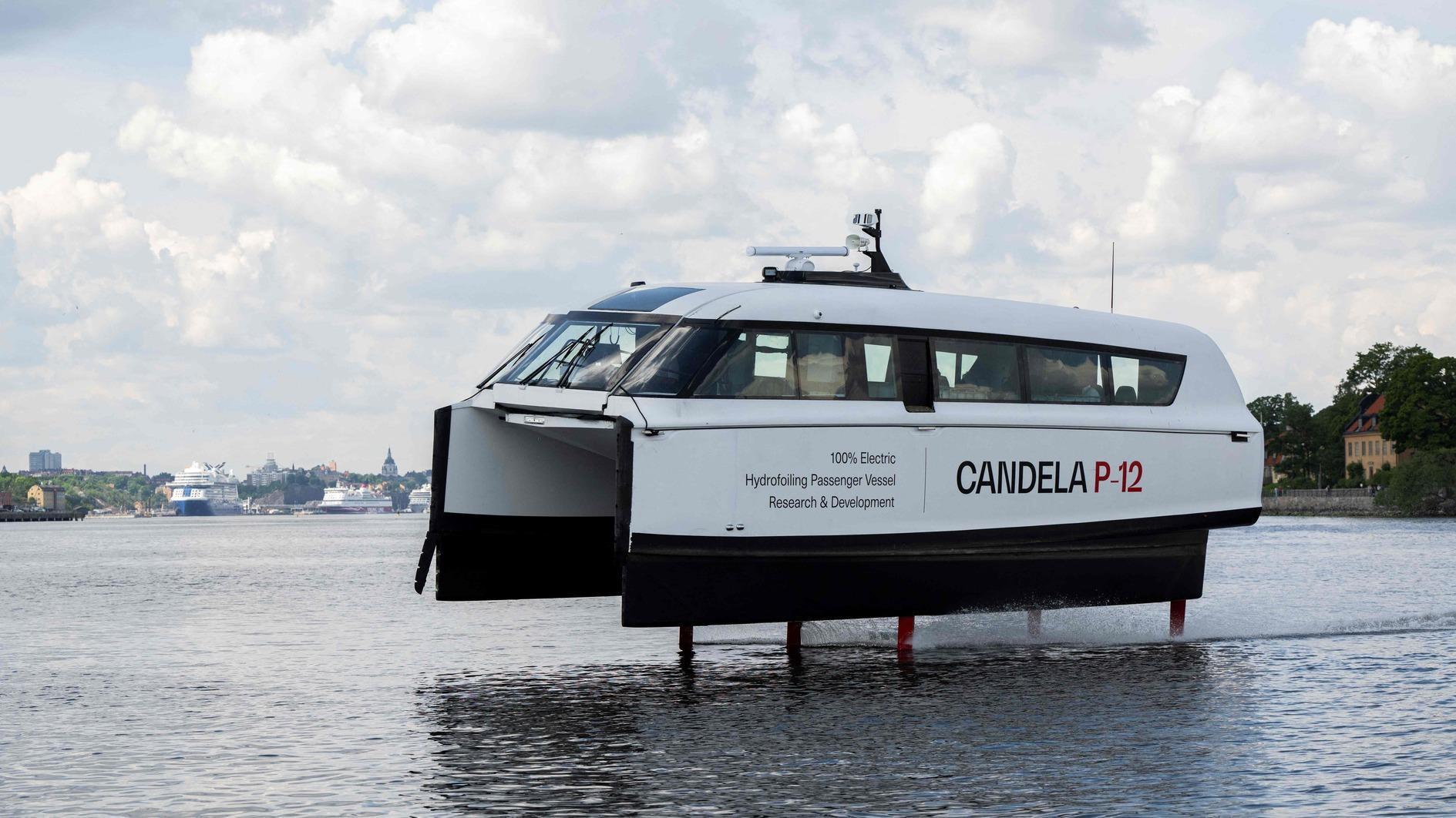 Swedish capital tests fully electric flying ferry