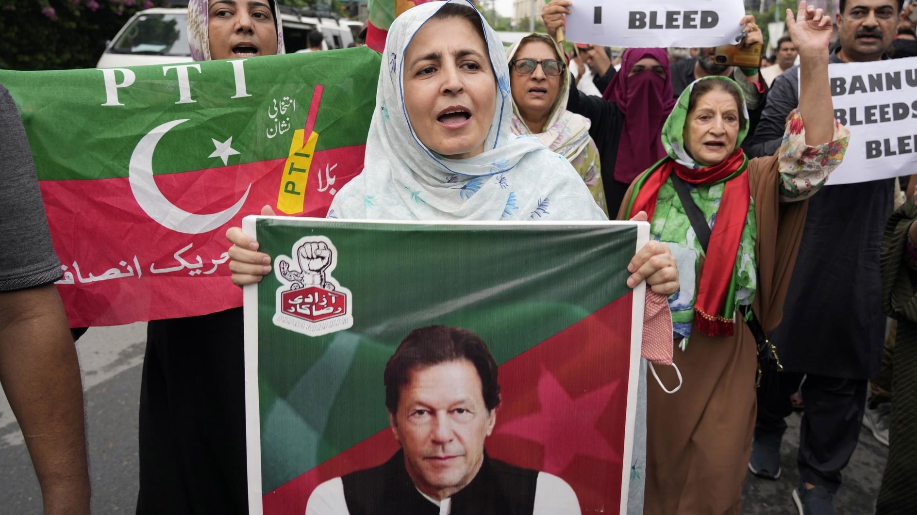 Headquarters of Pakistan ex-PM Imran Khans party raided