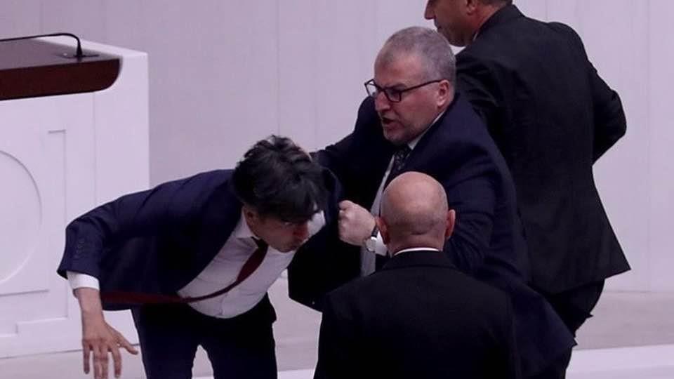 Brawl erupts between MPs during parliamentary session