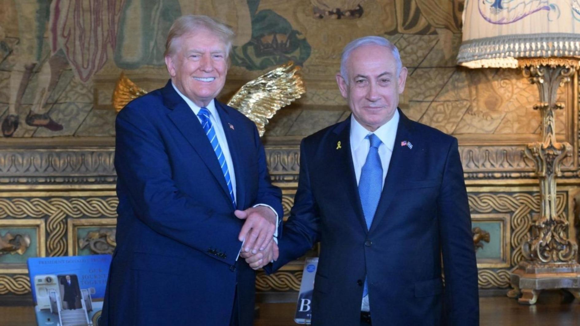 Trump slams rivals as he meets Netanyahu in Florida
