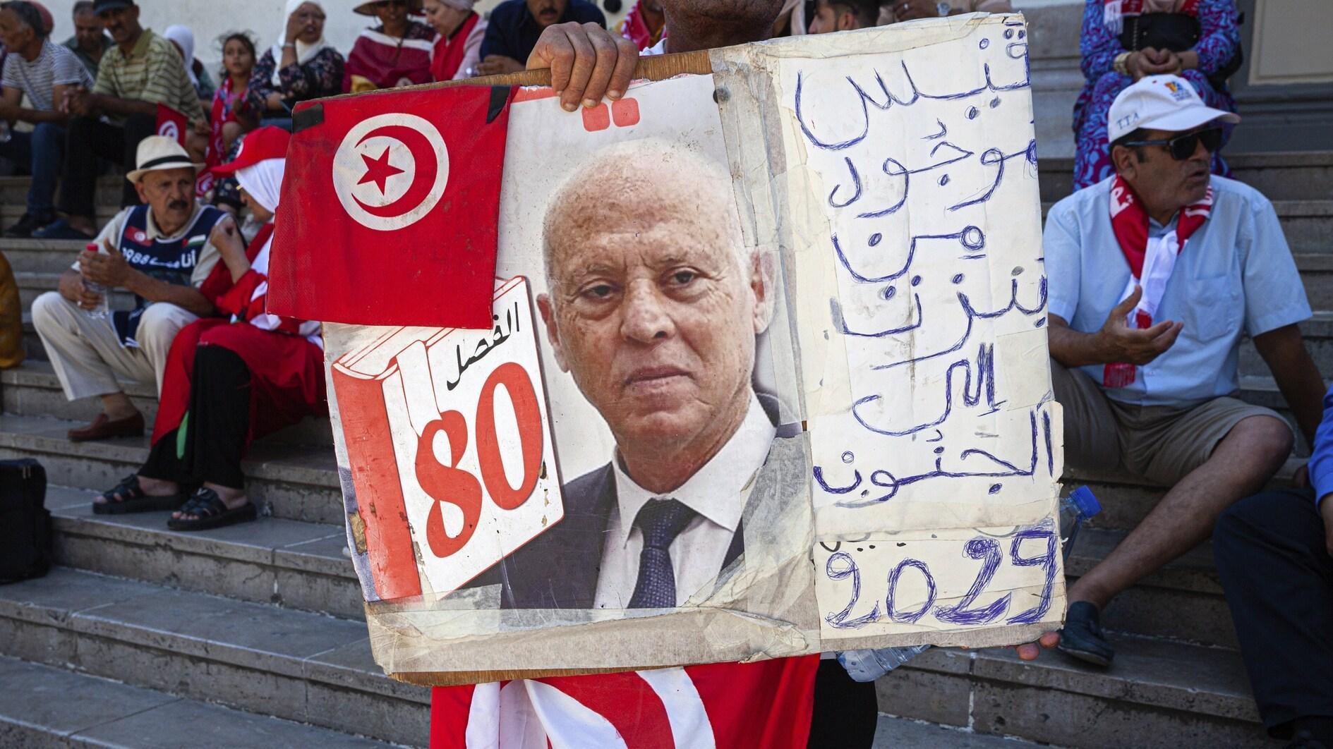 Tunisia president Kais Saied registers election candidacy