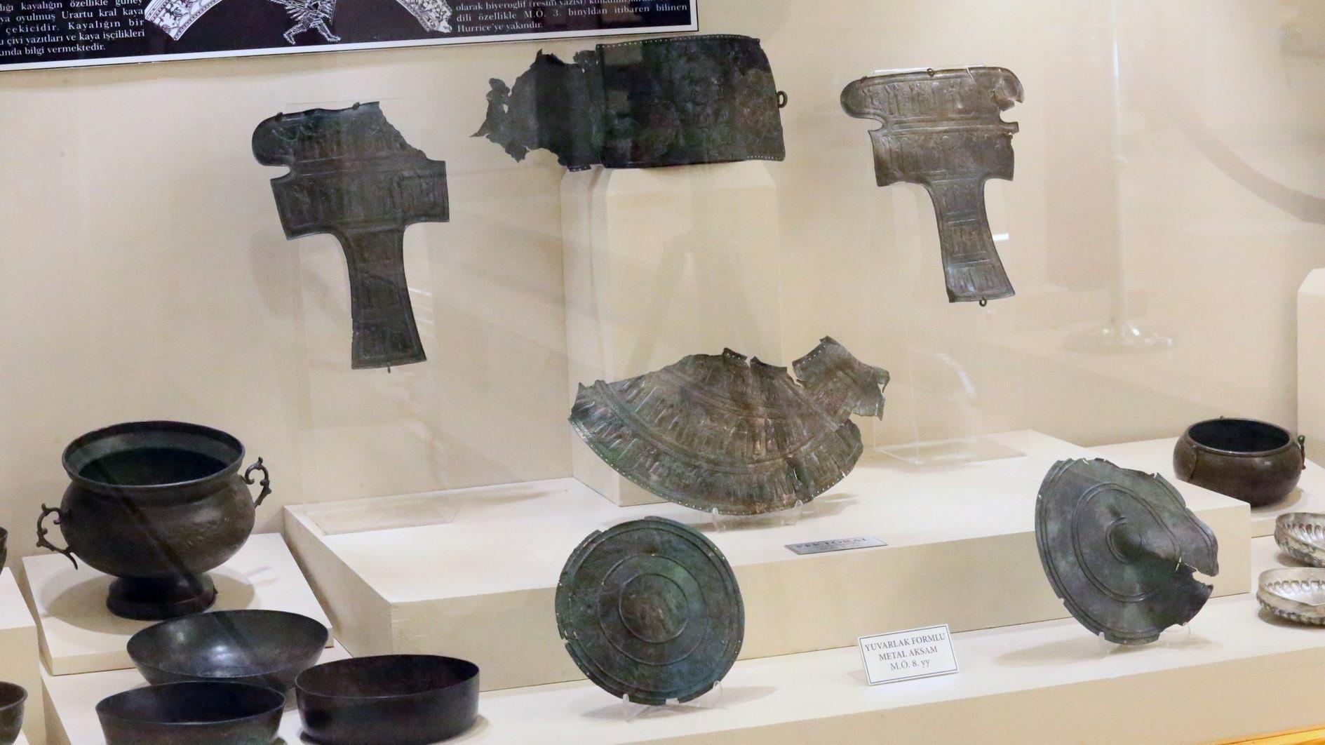 Structures in Ani on the wall of a house