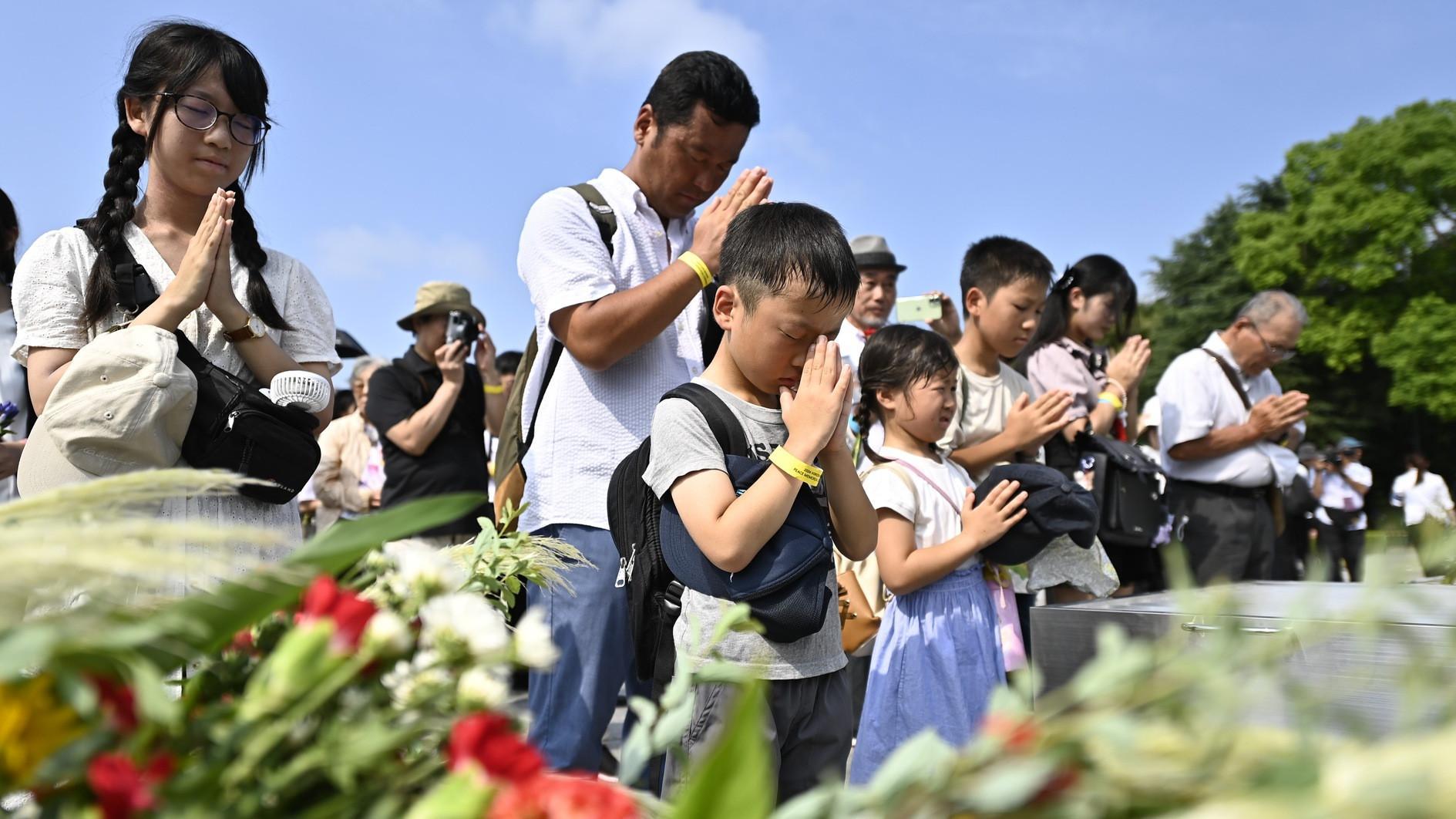 Hiroshima remembers A-bomb victims as global tragedies unfold