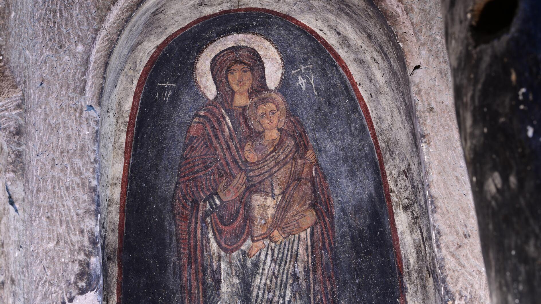 Gümüşler Monastery home to ‘Laughing Virgin Mary’ fresco