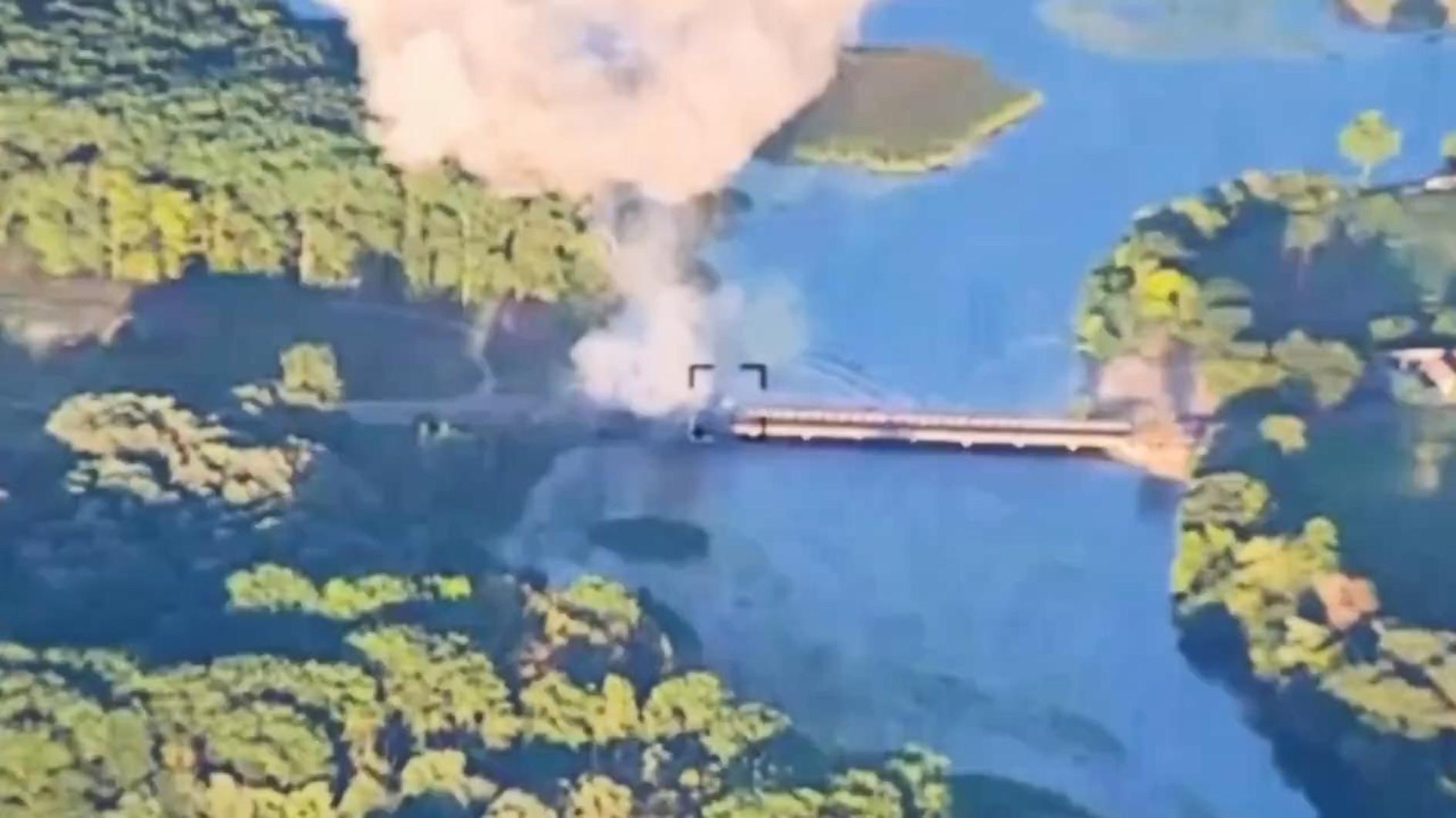 Ukraine says struck second key bridge in Russias Kursk region