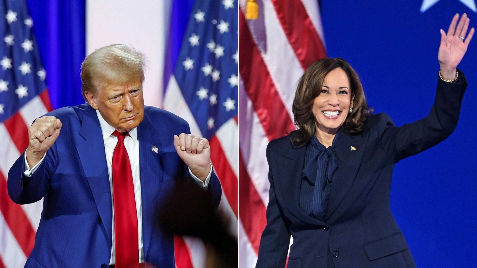 Harris, Trump march forward in US battleground states drive