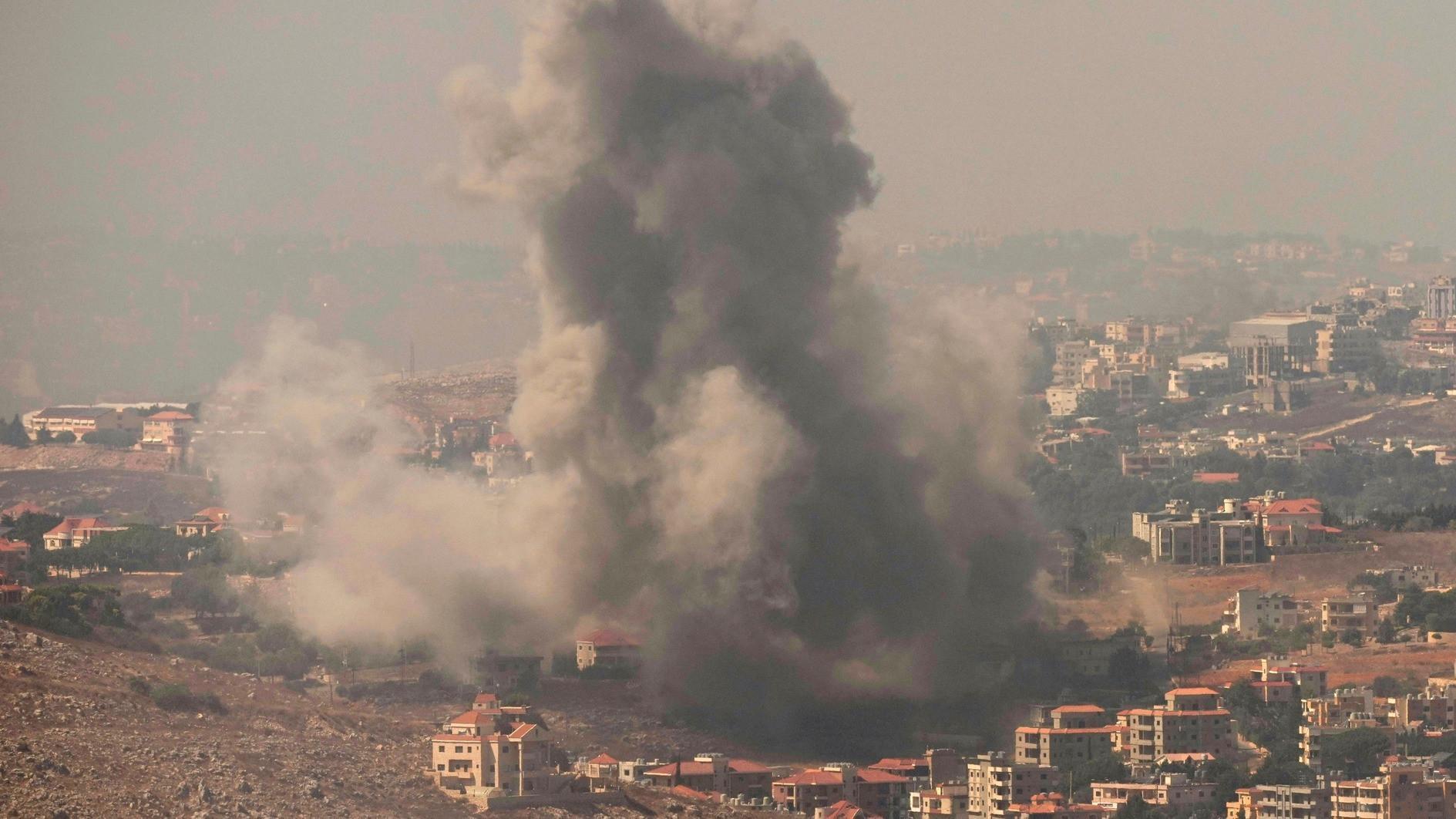 Israeli strikes continue on Lebanon after Hezbollah fires missile at Tel Aviv