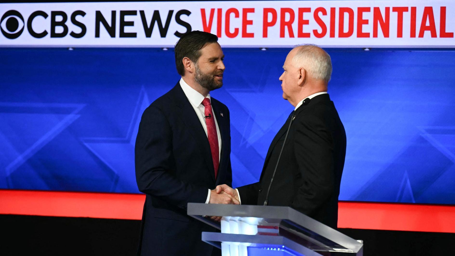US VP rivals defend Trump and Harris in polite debate