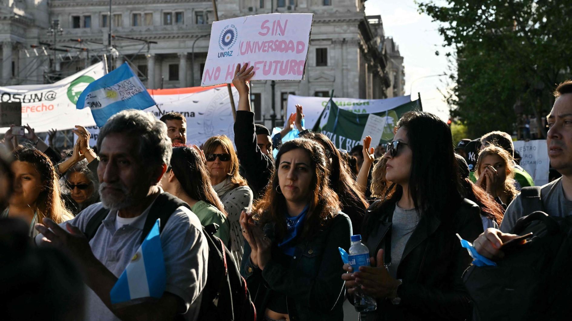 Milei vetoes university budget after huge protests in Argentina