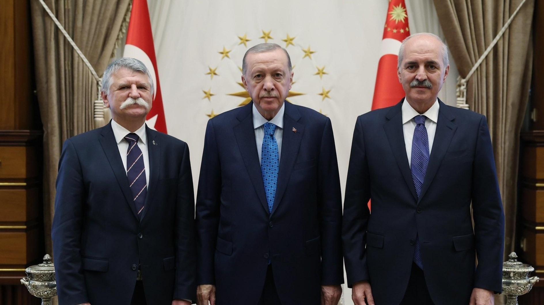 Erdoğan receives Hungarian parliament speaker in Ankara