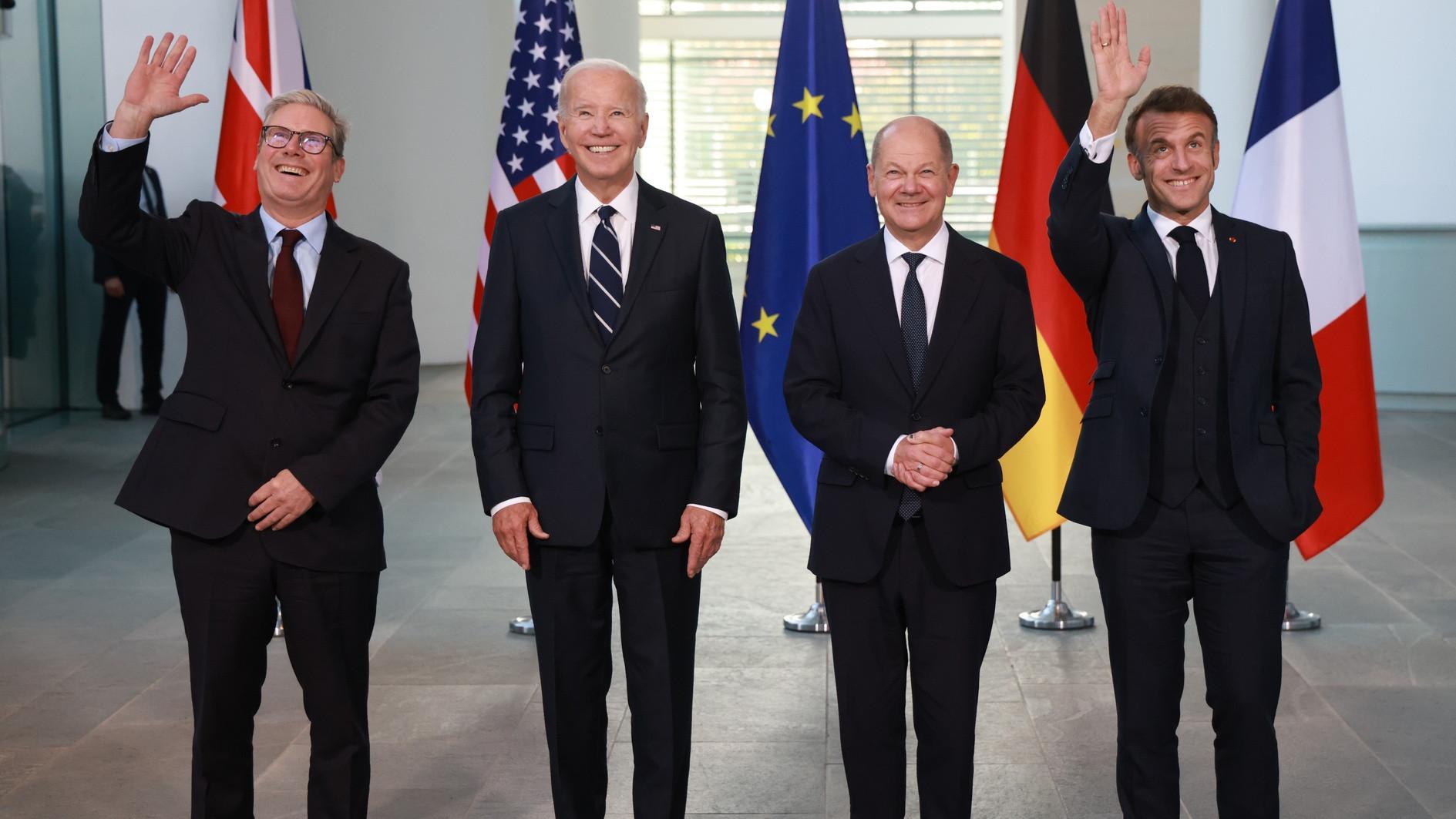 US, Germany, UK, France vow no let-up in support for Ukraine