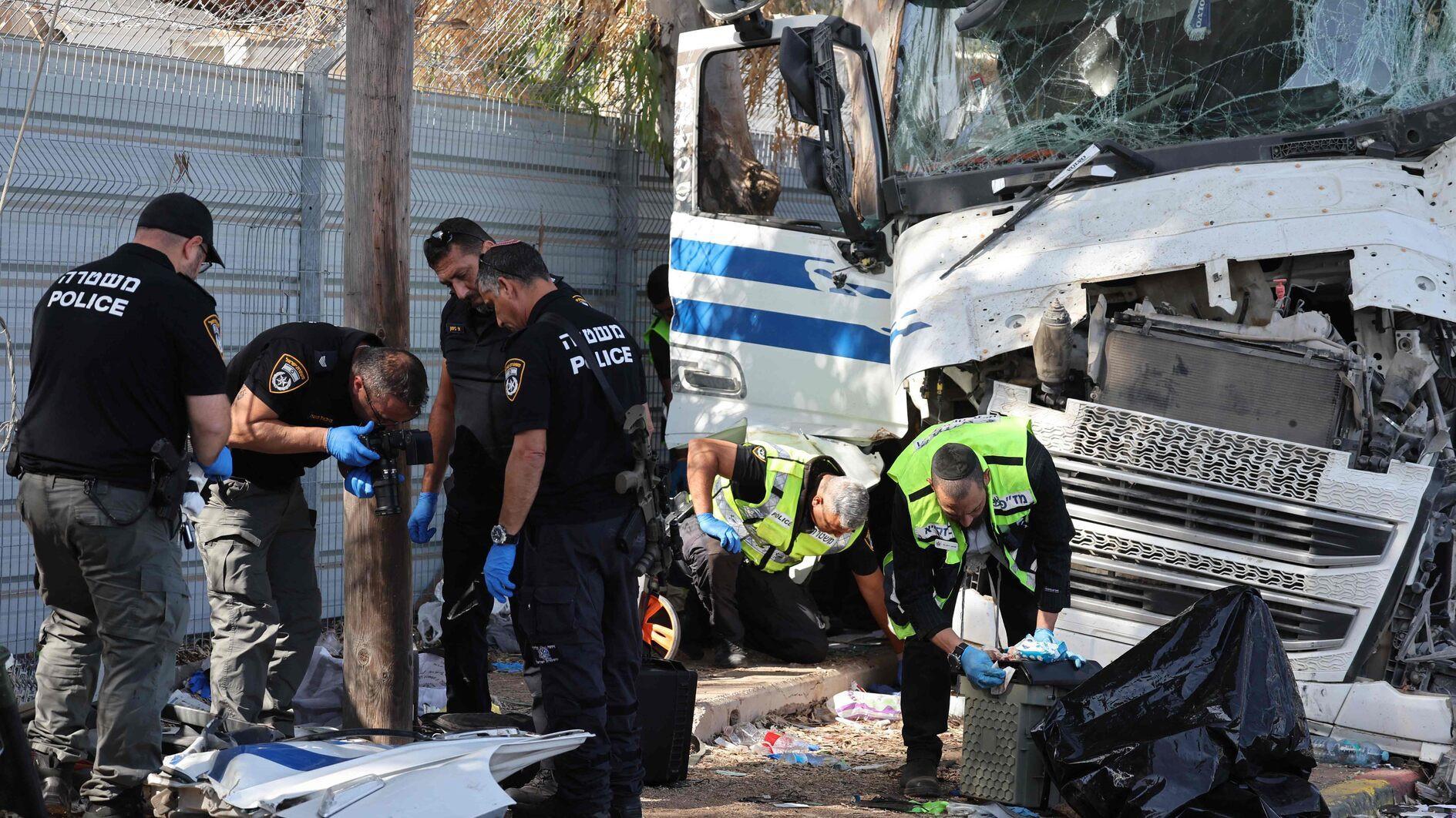 Dozens injured as truck rams into bus stop in suspected attack