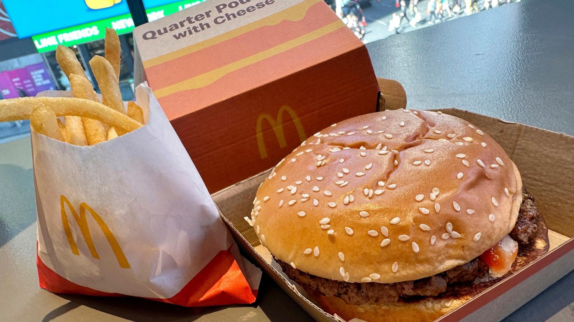 McDonald’s puts Quarter Pounder back on its menu