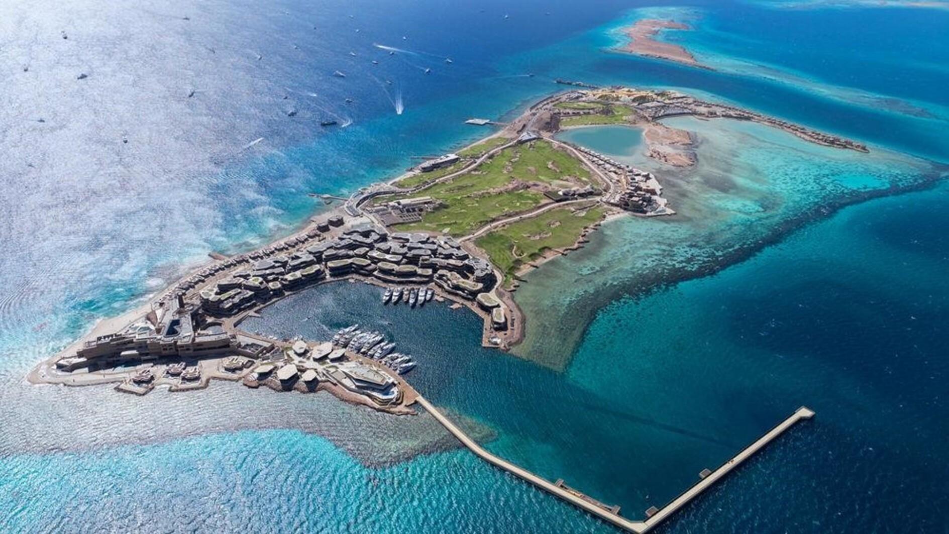 Saudi opens resort island at futuristic mega-city