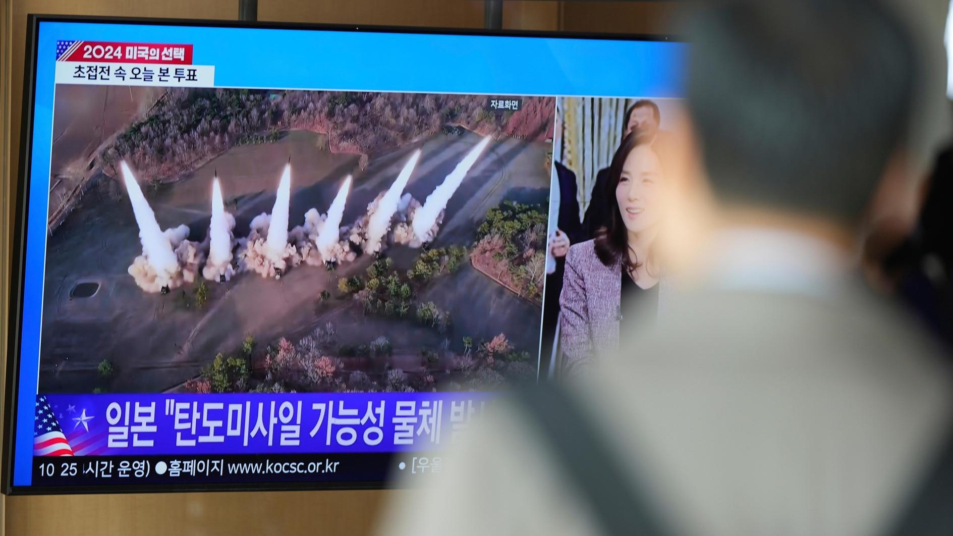 North Korea fires short-range ballistic missile salvo