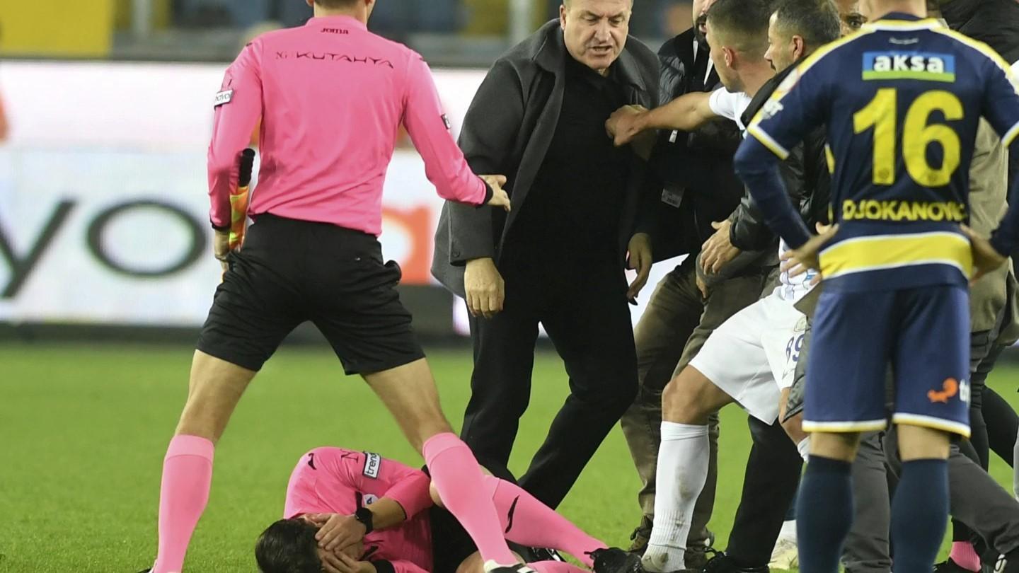 Football club chief sentenced over attack on ref