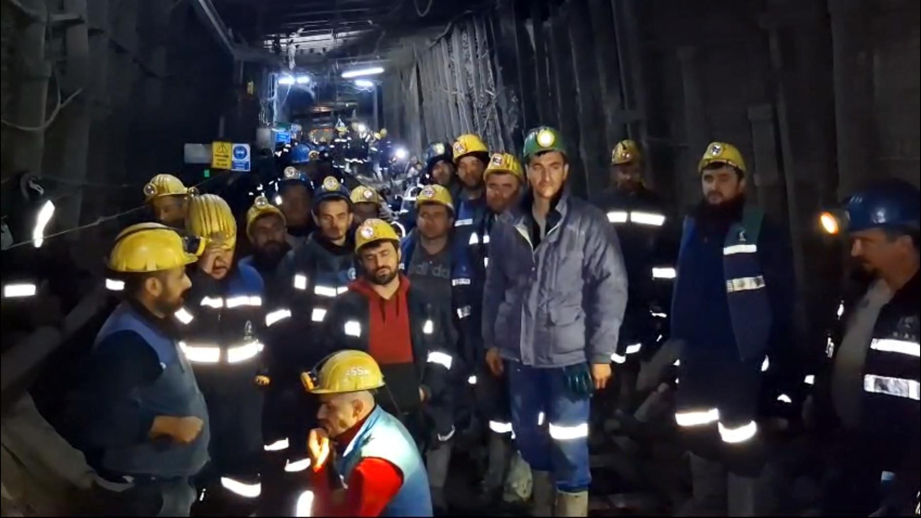Workers lock themselves inside mine in Ankara protest