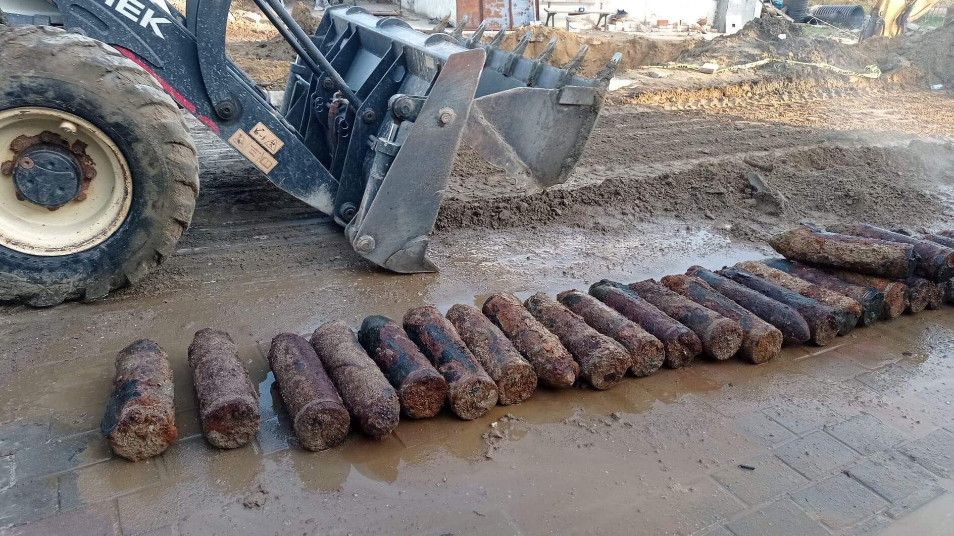 Historic unexploded artillery shells discovered in Çanakkale