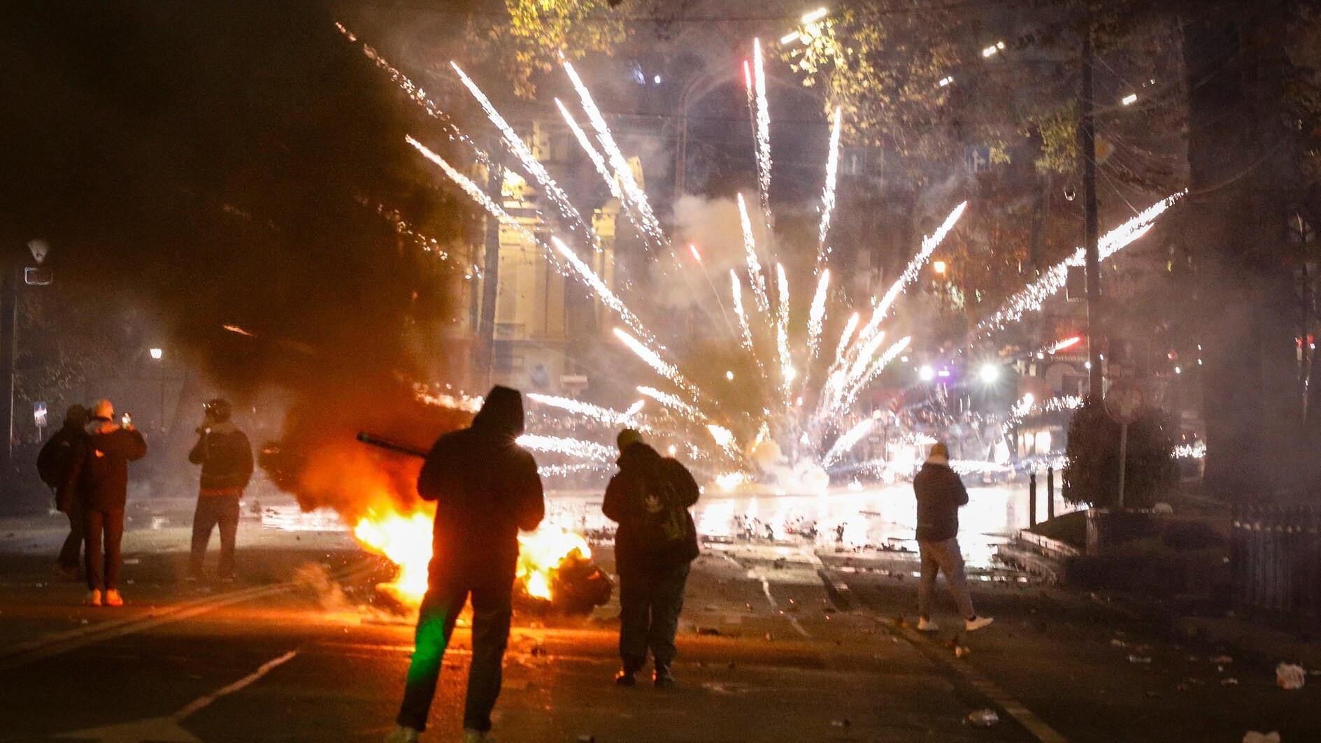Georgia says 26 people injured in latest demos