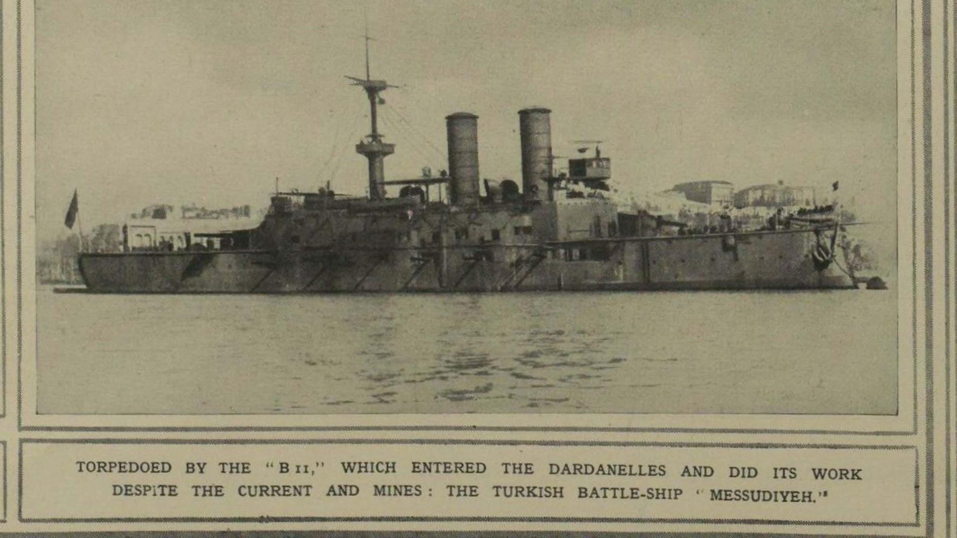 Historic letter chronicles sinking of Ottoman battleship during Gallipoli campaign