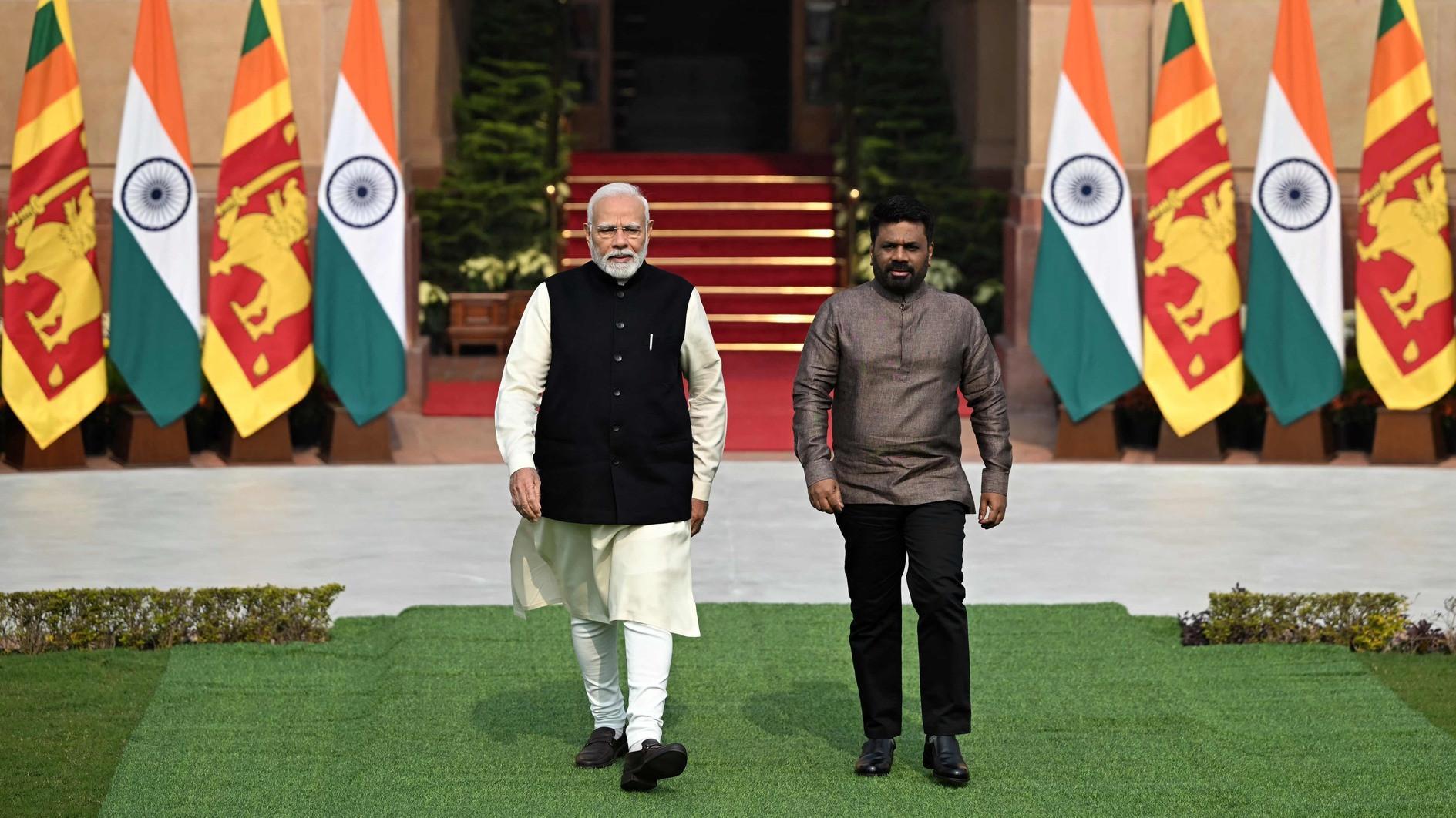 Sri Lanka president in India in first overseas trip