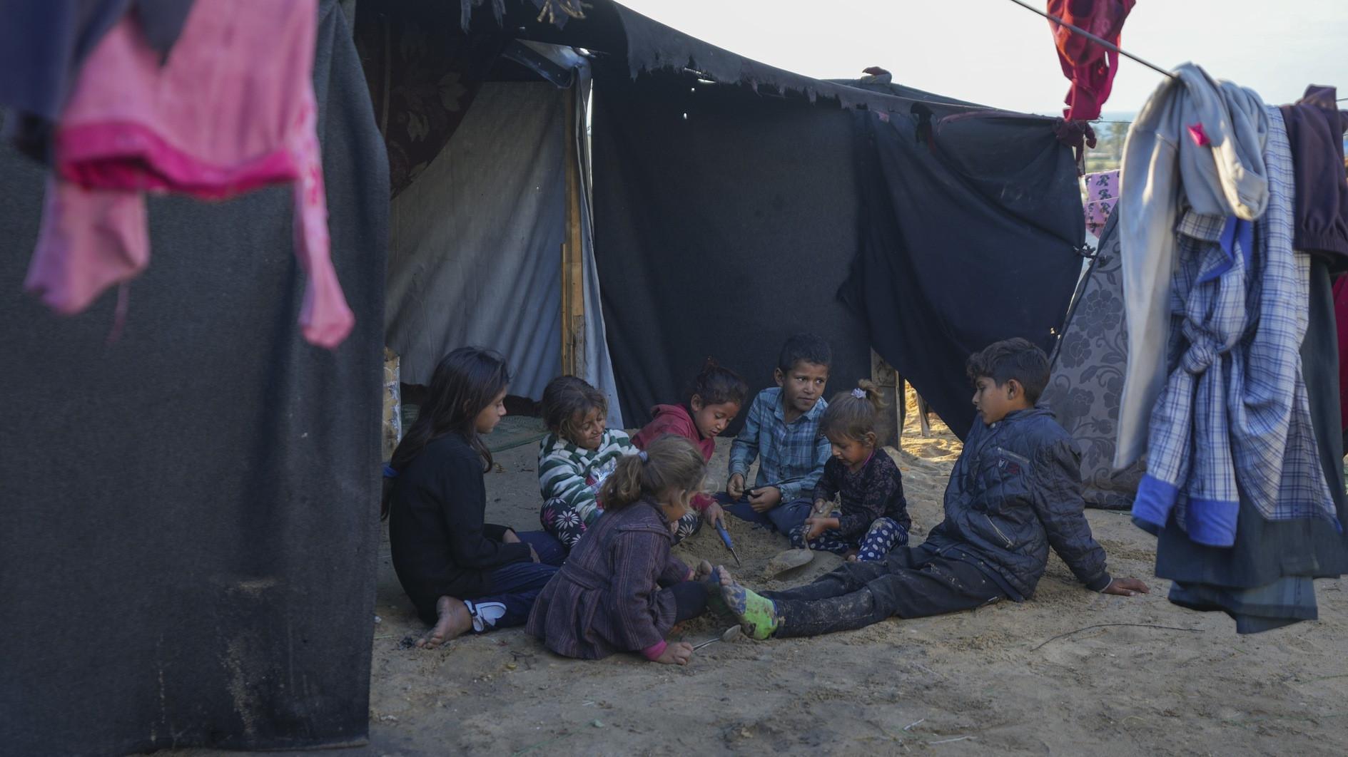 Winter hitting Gaza as many have little protection from the cold