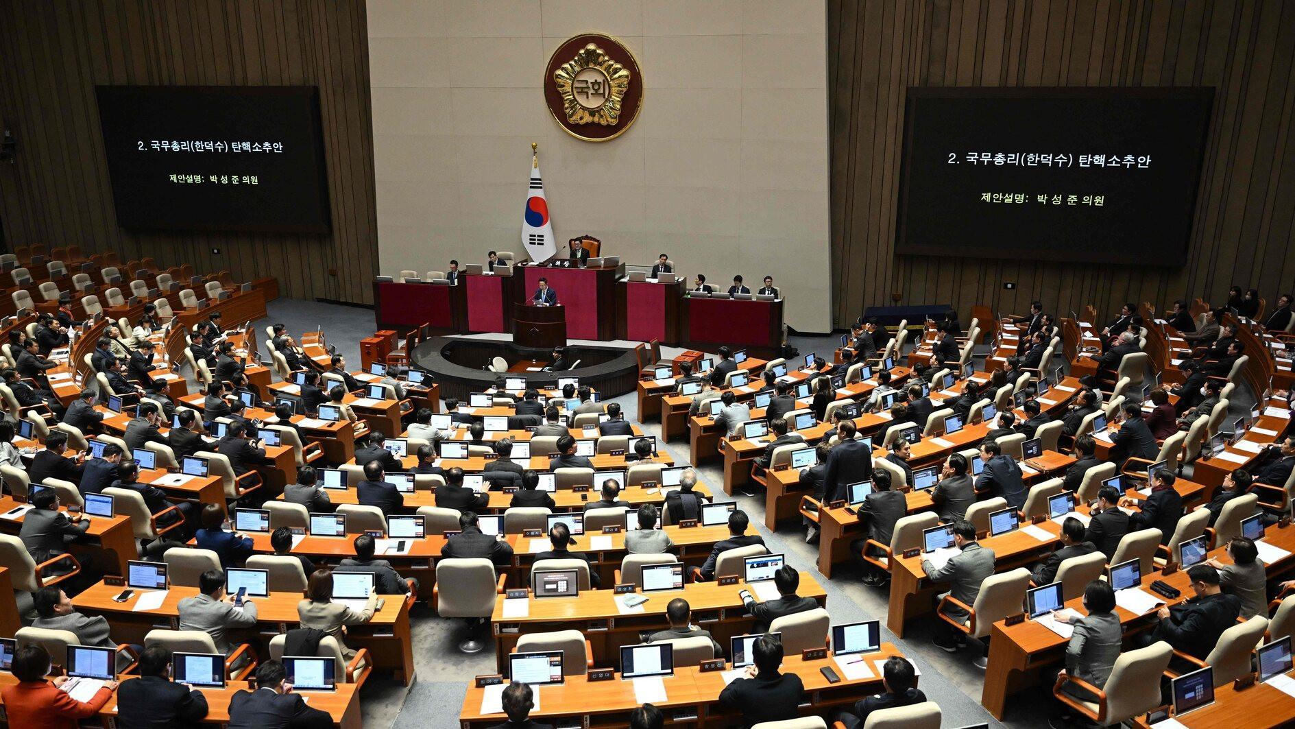 South Korean lawmakers impeach acting President Han Duck-soo