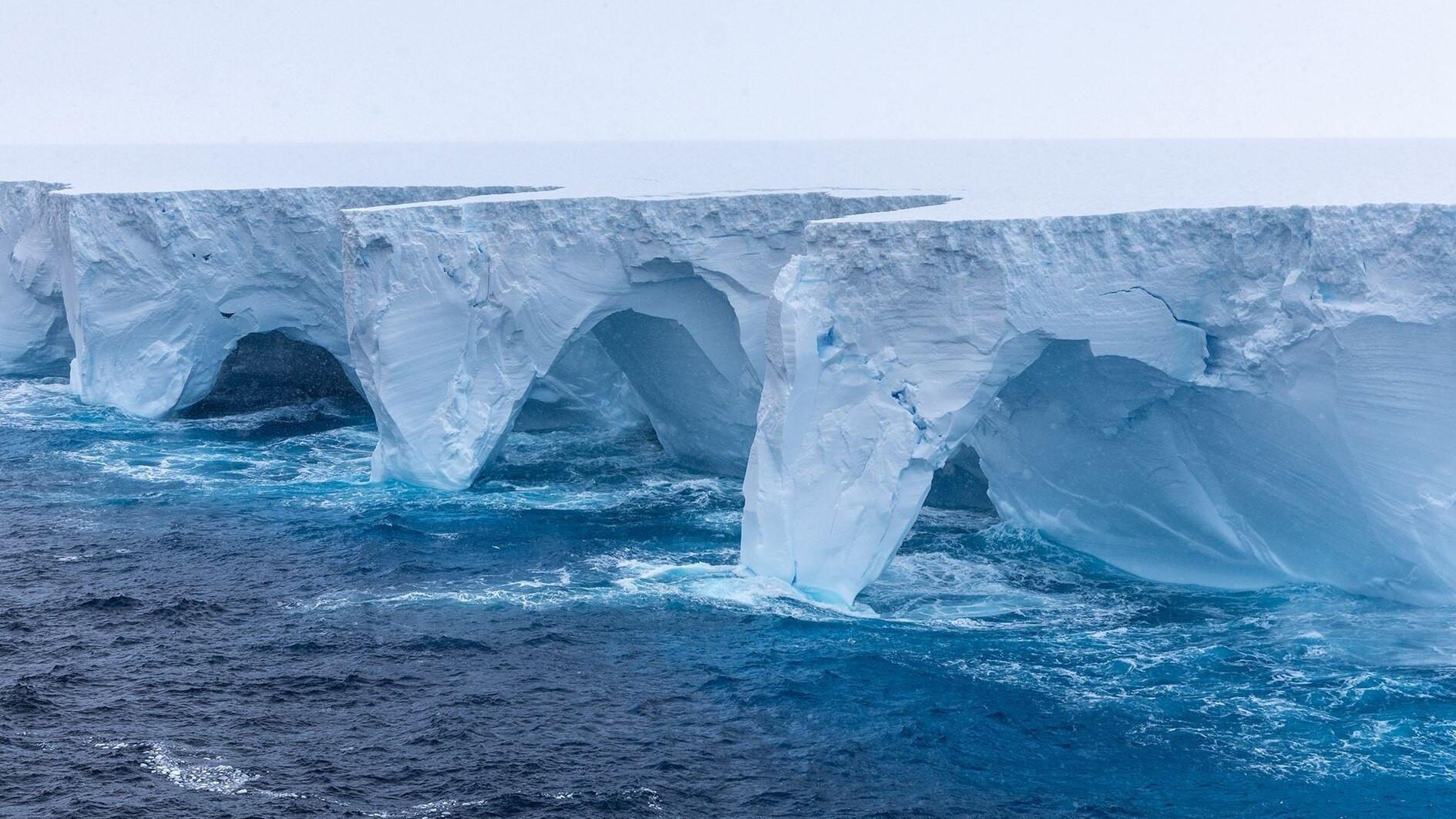 Worlds largest iceberg could break apart in month