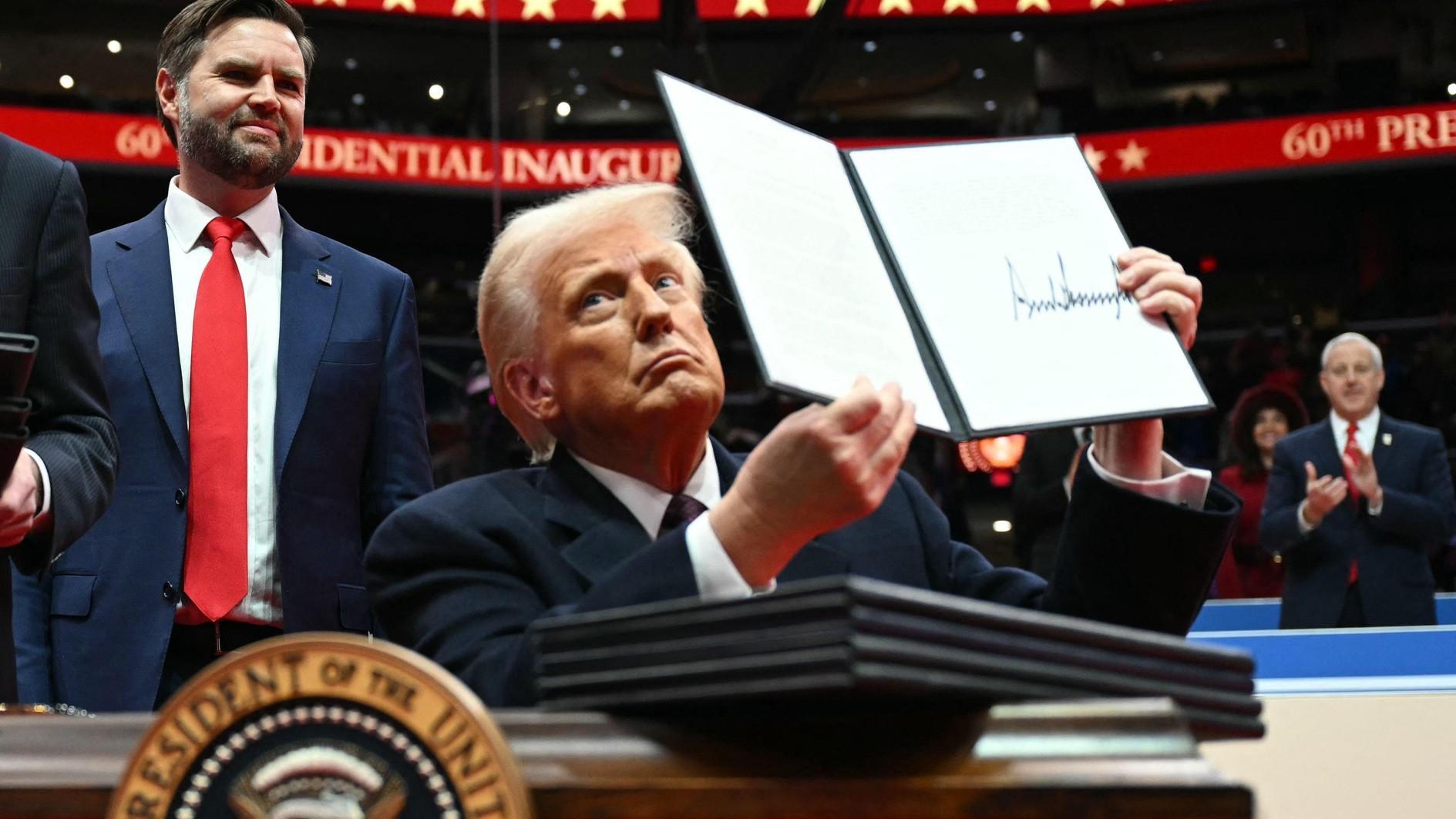 From the border to woke, Trump signs raft of orders on day one