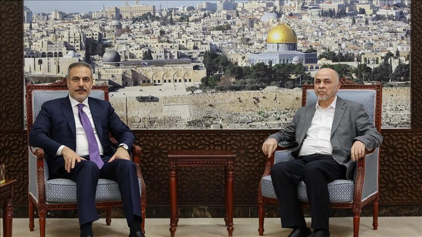Fidan meets with head of Hamas Shura council, other members