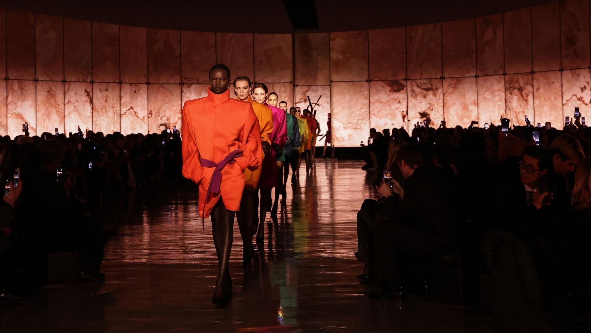 Saint Laurent closes Paris Fashion Week