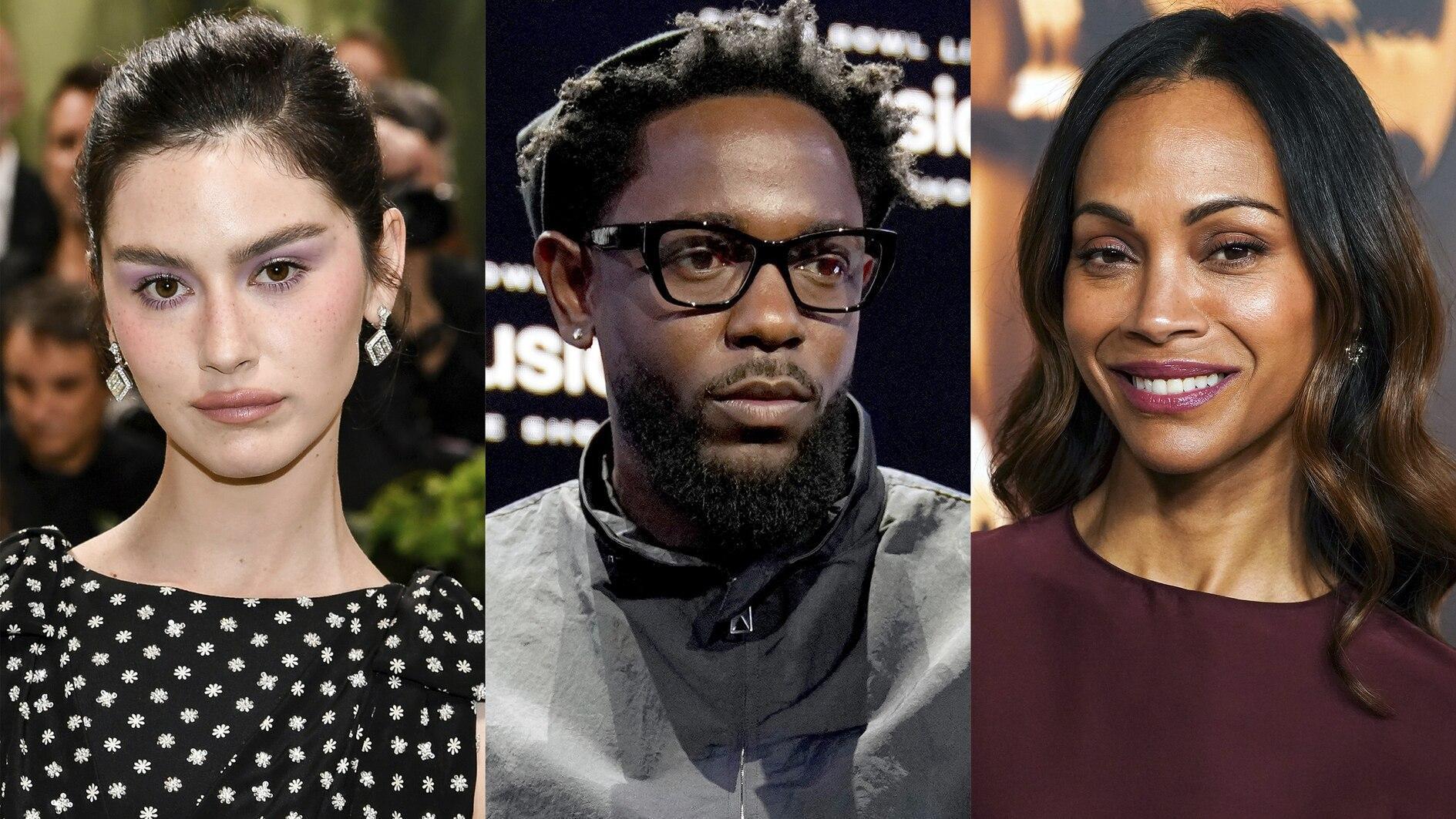 Kendrick Lamar, Gracie Abrams and Zoe Saldaña earn Webby Award nominations