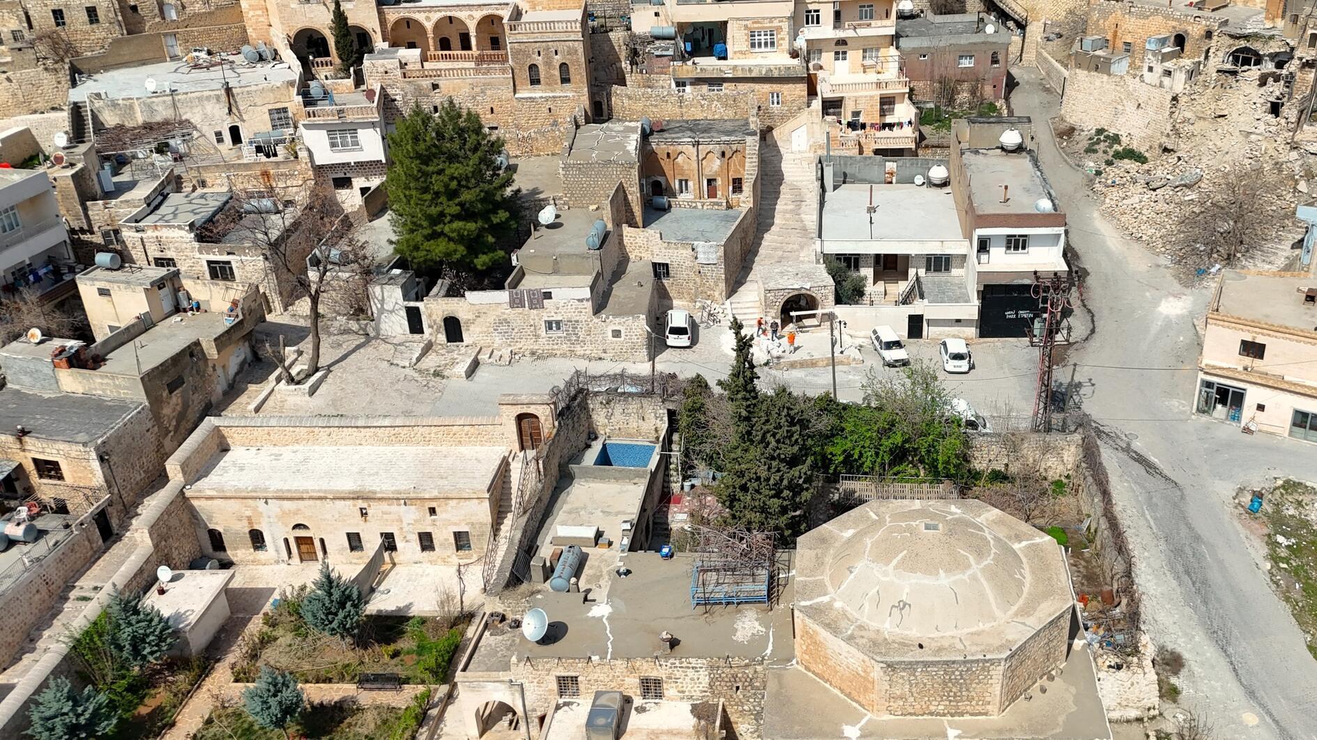 Historic fountains of Mardin under restoration