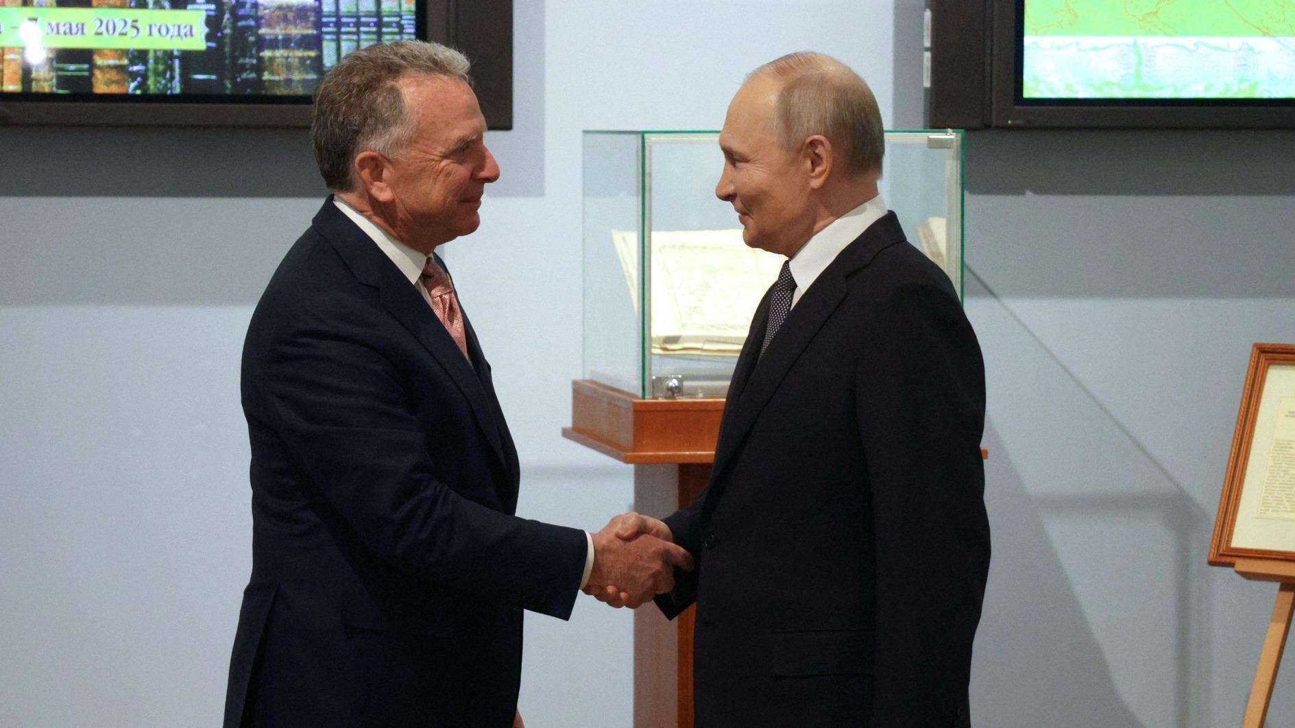 Trump tells Russia to get moving on Ukraine as Witkoff meets Putin