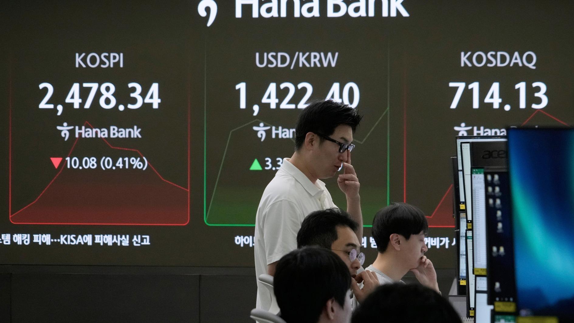 Gold hits record, stocks slip as Trump fuels Fed fears