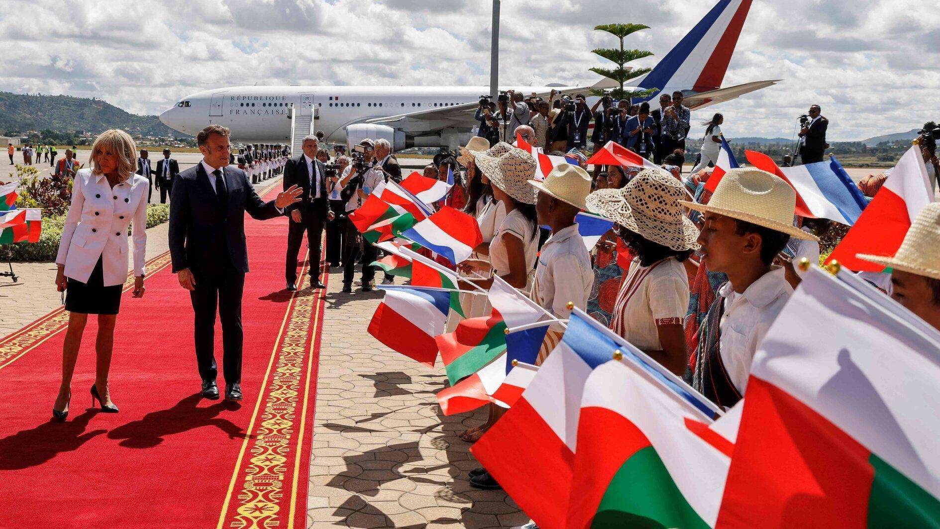 French president in Madagascar for two-day visit