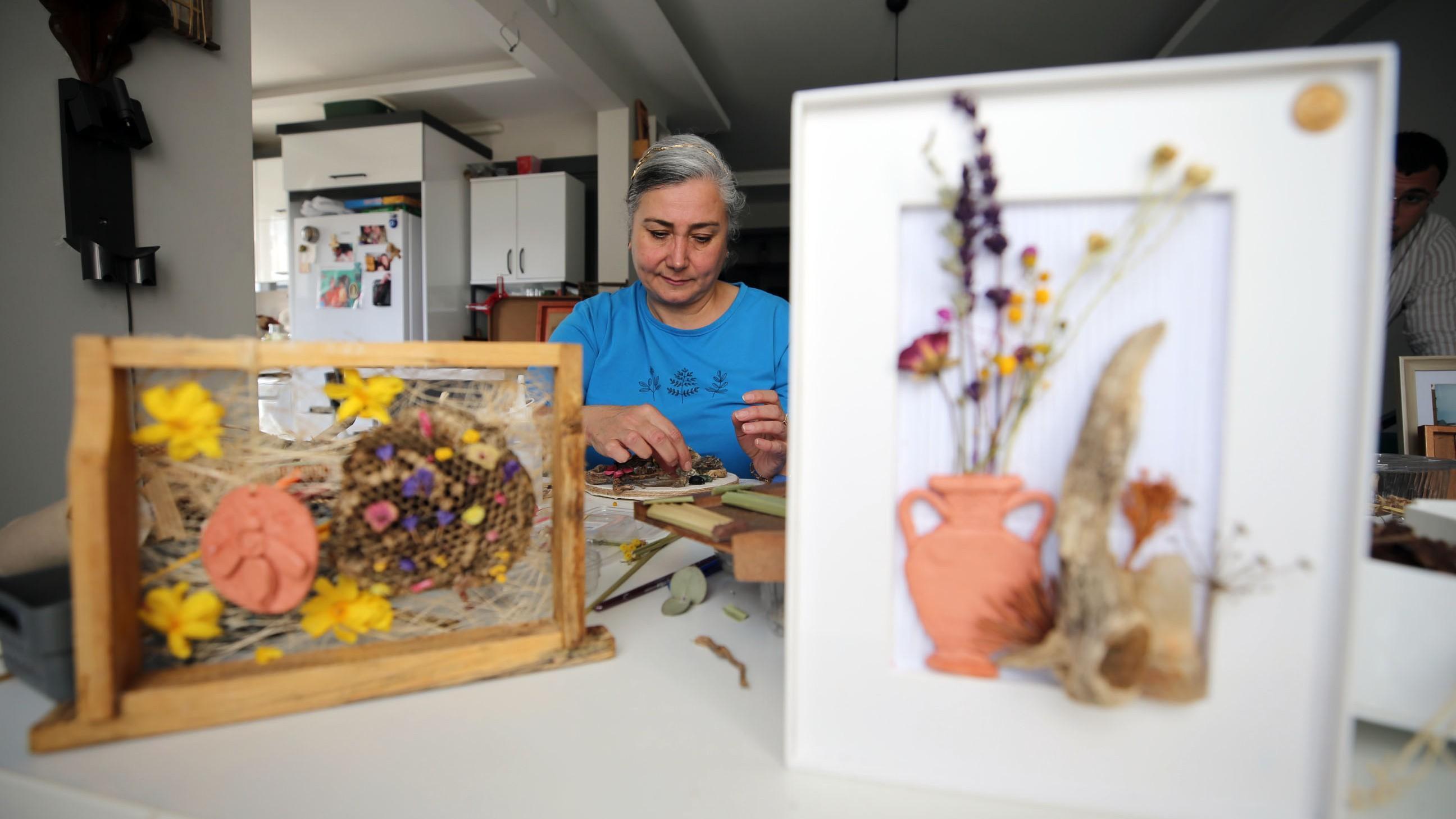 Archaeologist turns collected objects into art