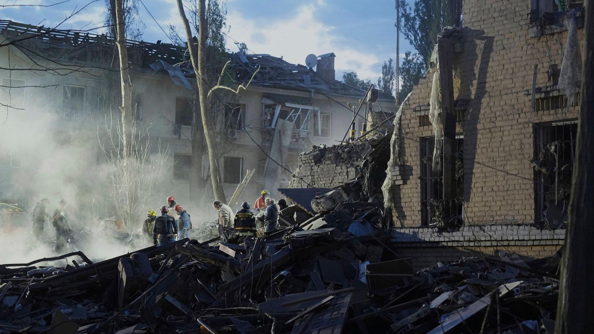 12 killed, over 70 wounded in massive Russian missile attack on Kiev