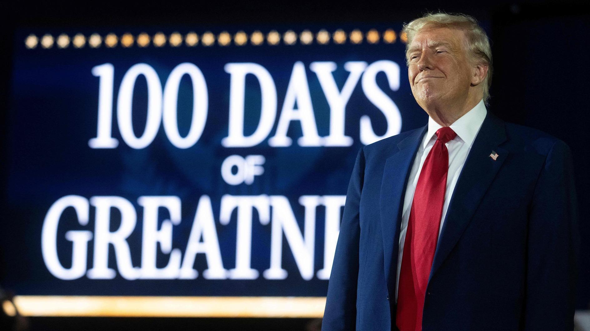 Trump celebrates 100 days in office with campaign-style rally