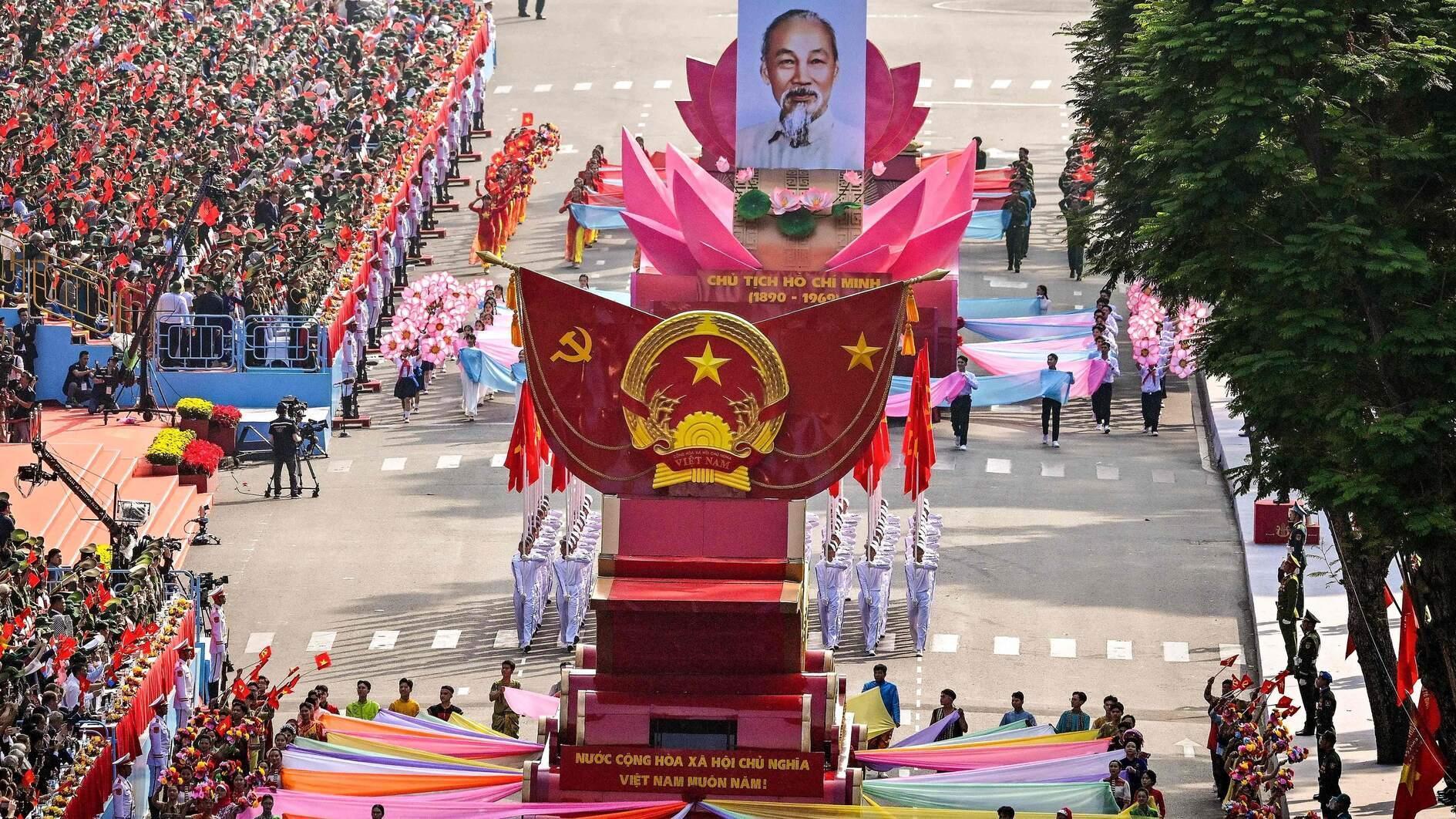 Grand Vietnam parade 50 years after the fall of Saigon