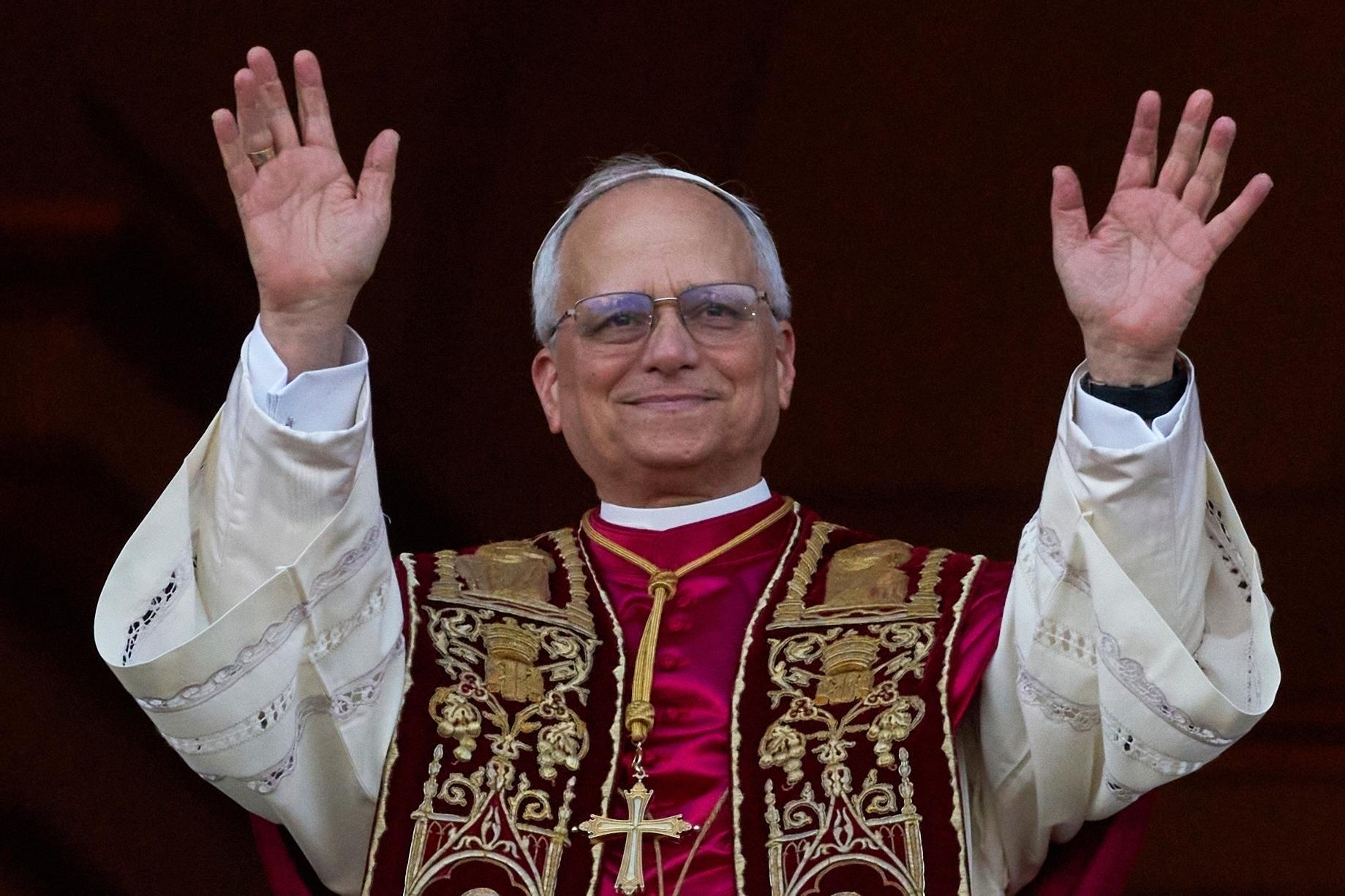 Leo XIV, first US pope, celebrates first mass as pontiff