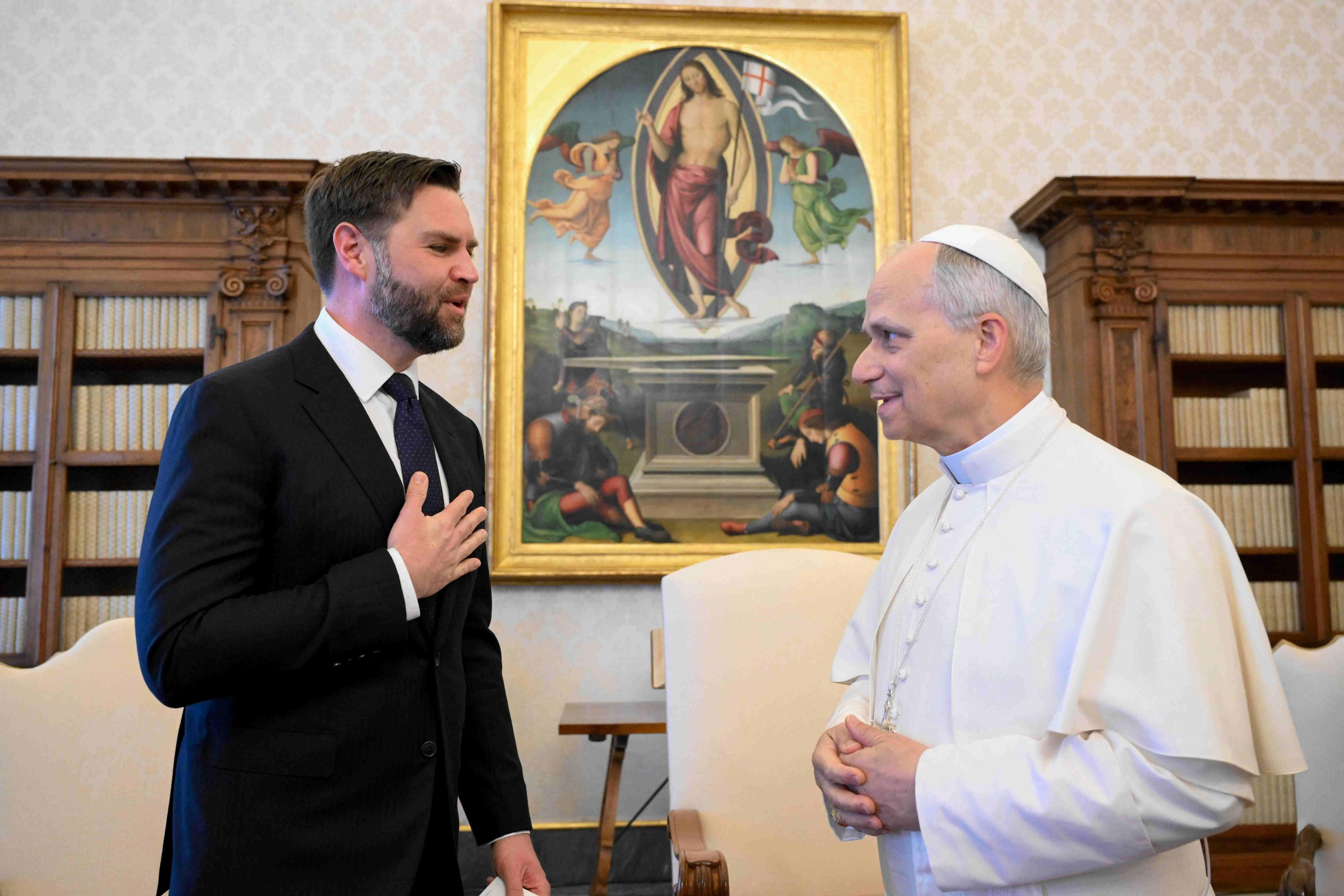 Pope Leo XIV receives US VP Vance, Rubio