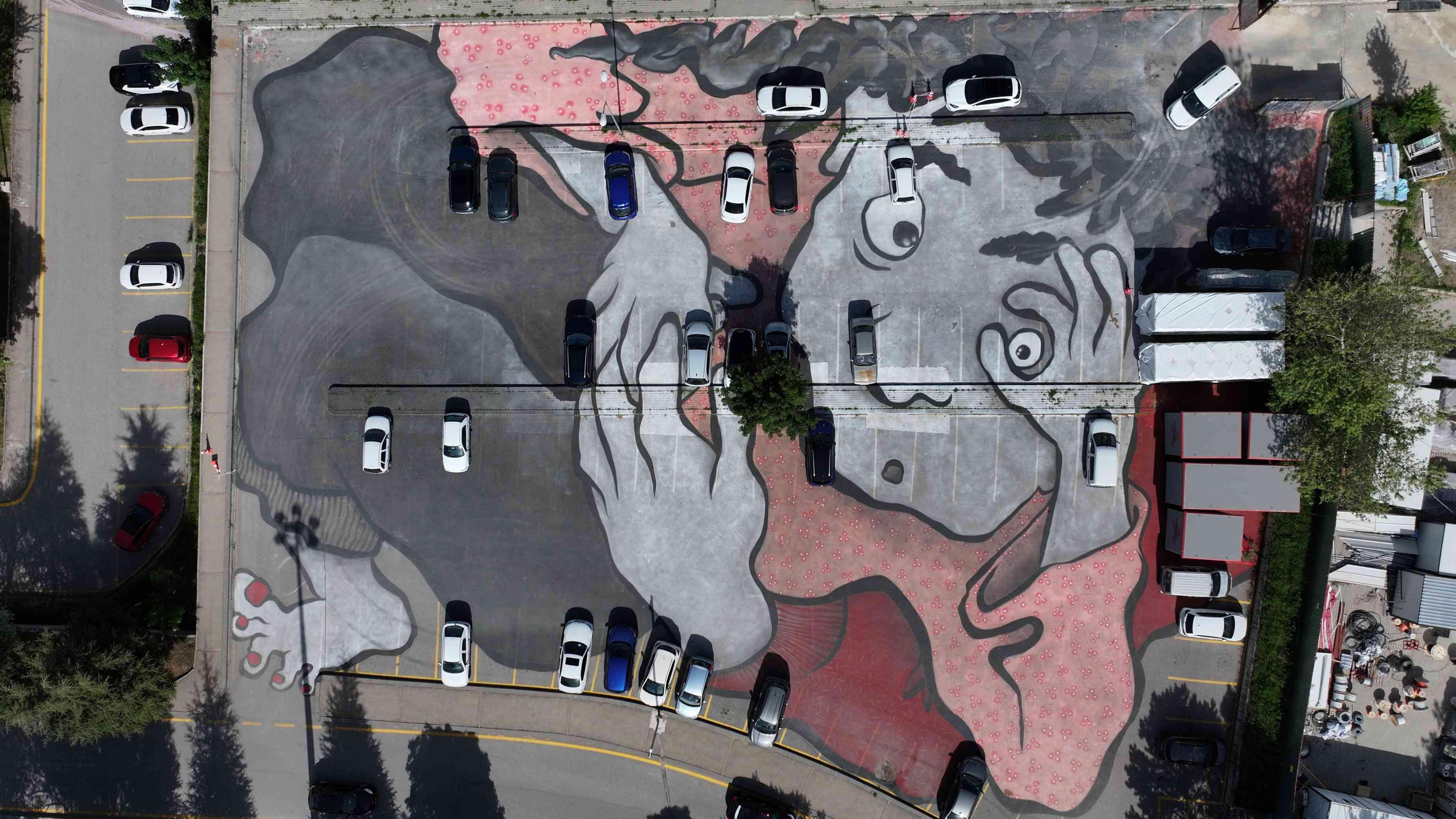 Hacettepe students create mural with French artists