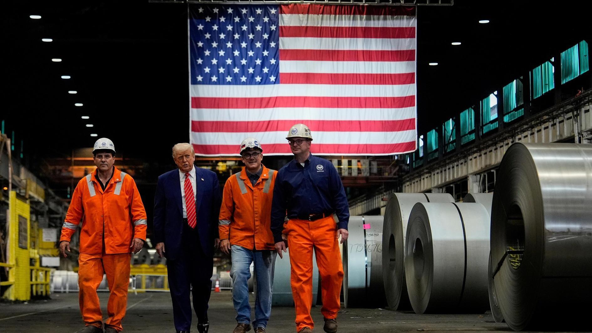 Trump says will double steel, aluminum tariffs to 50 percent